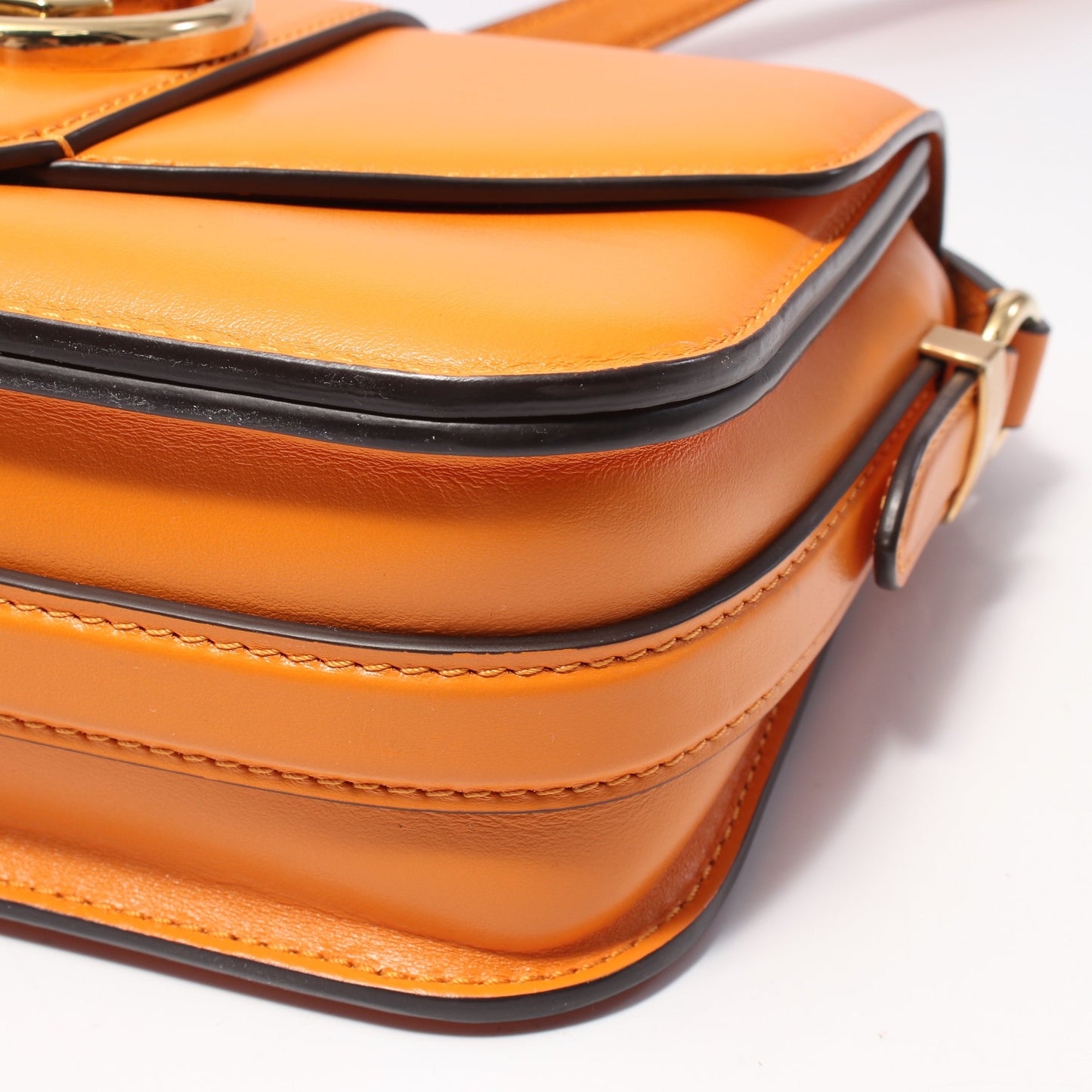 LV PONT 9 LVポンヌフ サマーゴールド ショルダーバッグ レザー オレンジ ルイヴィトン バッグ LOUIS VUITTON