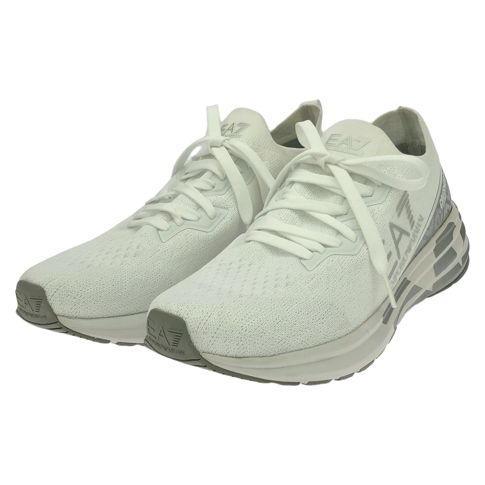 ジョルジオアルマーニ ホワイトレザー ローカットスニーカー ジョルジオアルマーニ ホワイトレザー ローカットスニーカー