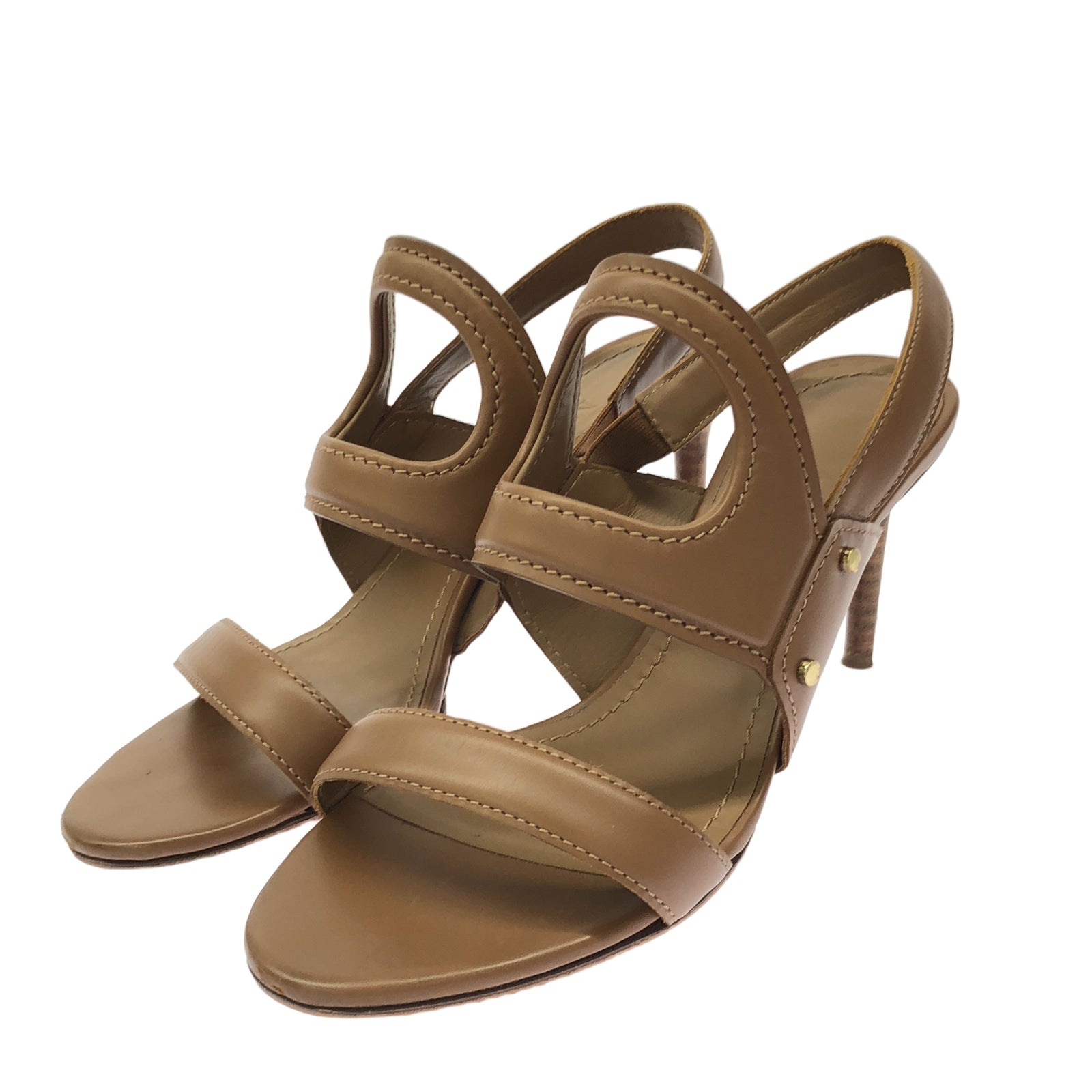 エス マックスマーラ オンライン 36 23 レザー サンダル ダーク