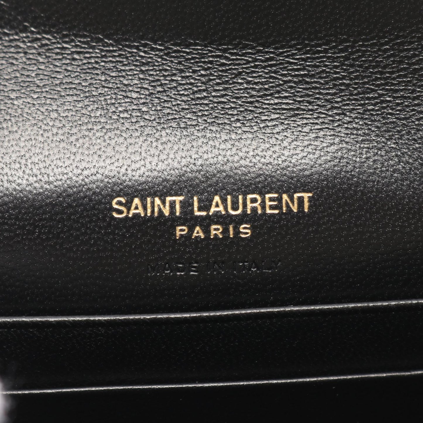 モノグラム サンローラン エンベロープ ウォレット 二つ折り財布 レザー ブラック サンローラン 財布・小物 Saint Laurent