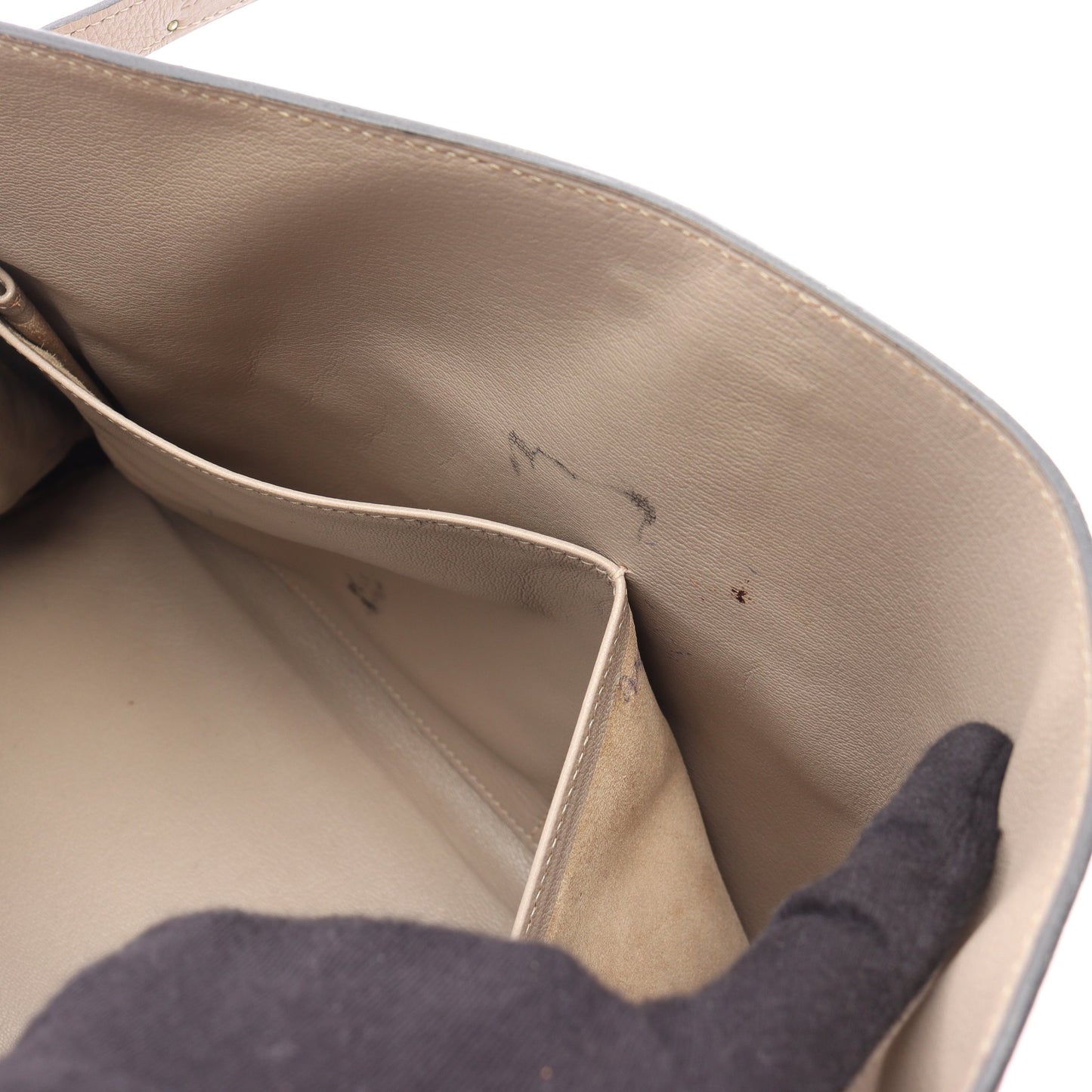 ケリー35 ハンドバッグ トゴ グレーベージュ シルバー金具 内縫い 2WAY □F刻印 エルメス バッグ HERMES
