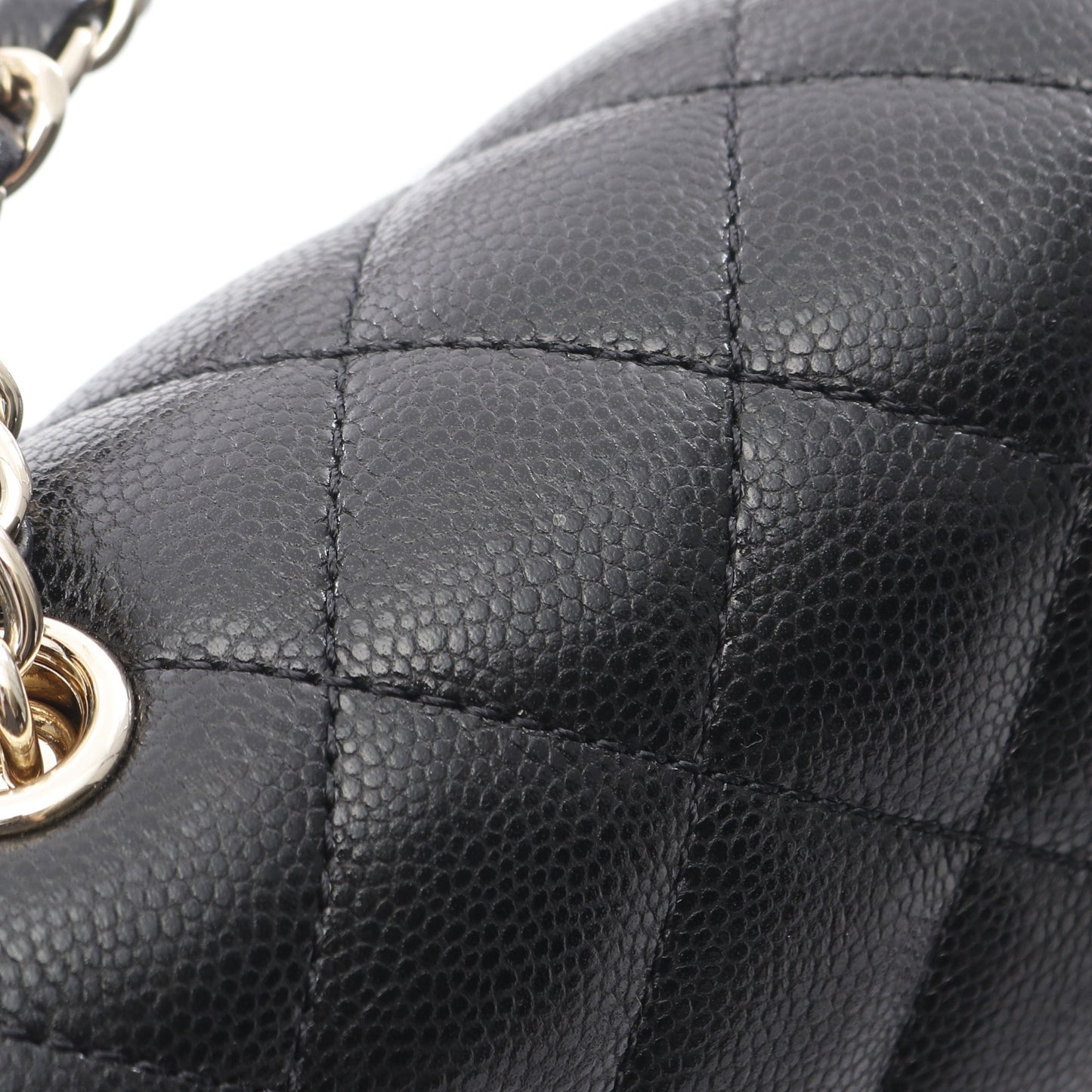 マトラッセ バックパック リュックサック キャビアスキン ブラック ゴールド金具 シャネル バッグ CHANEL
