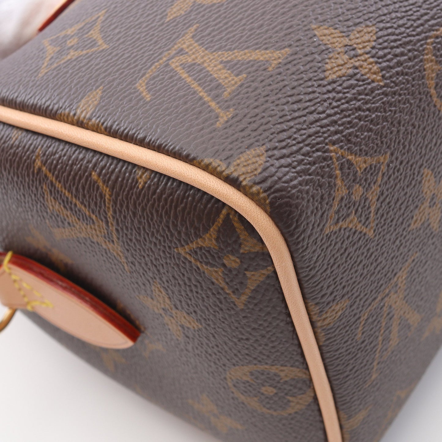 スピーディ バンドリエール 20 モノグラム ベージュ ハンドバッグ PVC レザー ブラウン 2WAY ルイヴィトン バッグ LOUIS VUITTON