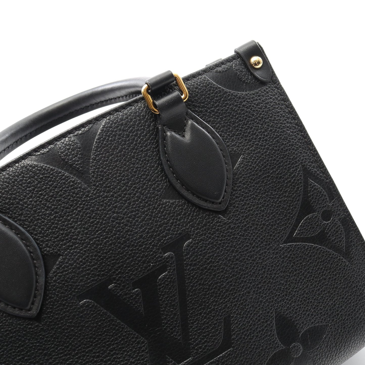 オンザゴーPM モノグラムアンプラント ノワール ハンドバッグ レザー ブラック 2WAY ルイヴィトン バッグ LOUIS VUITTON