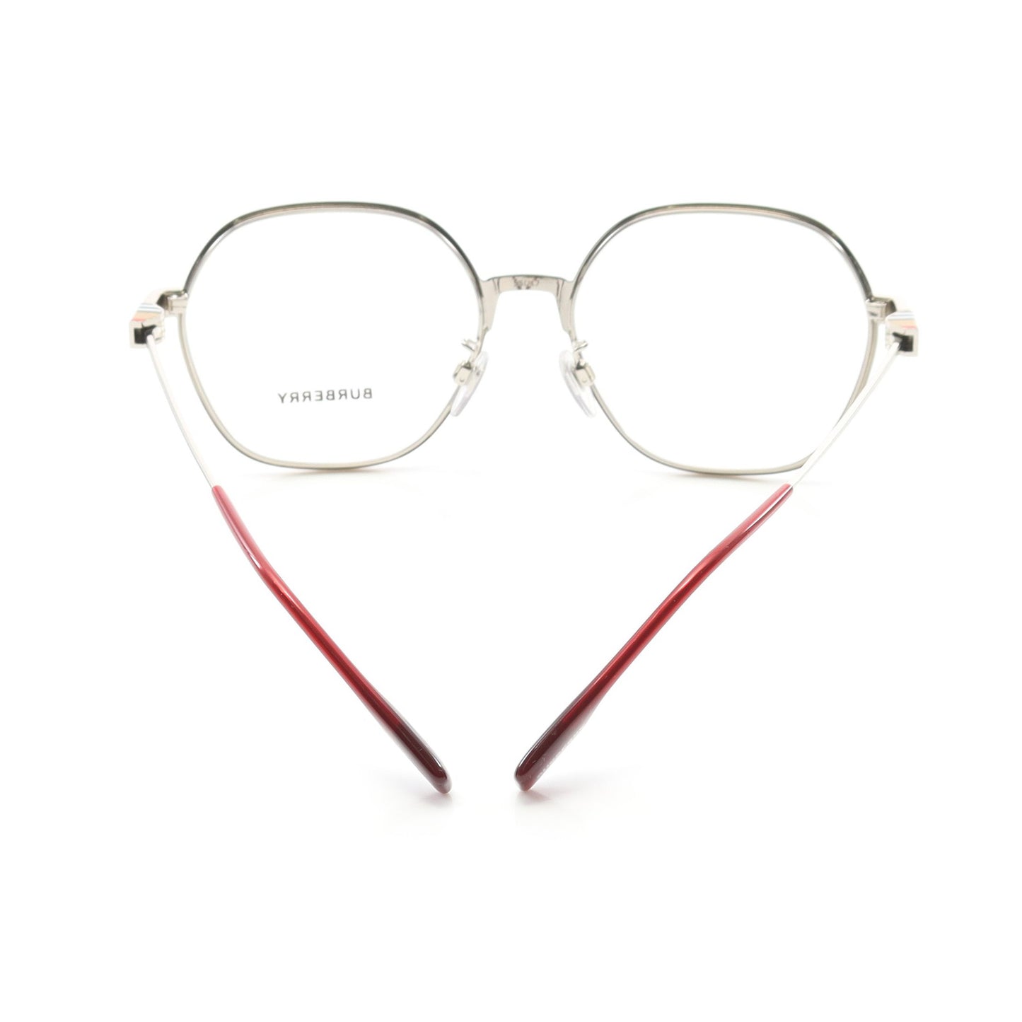 伊達 メガネ 眼鏡 シルバー レッド バーバリー 財布・小物 BURBERRY