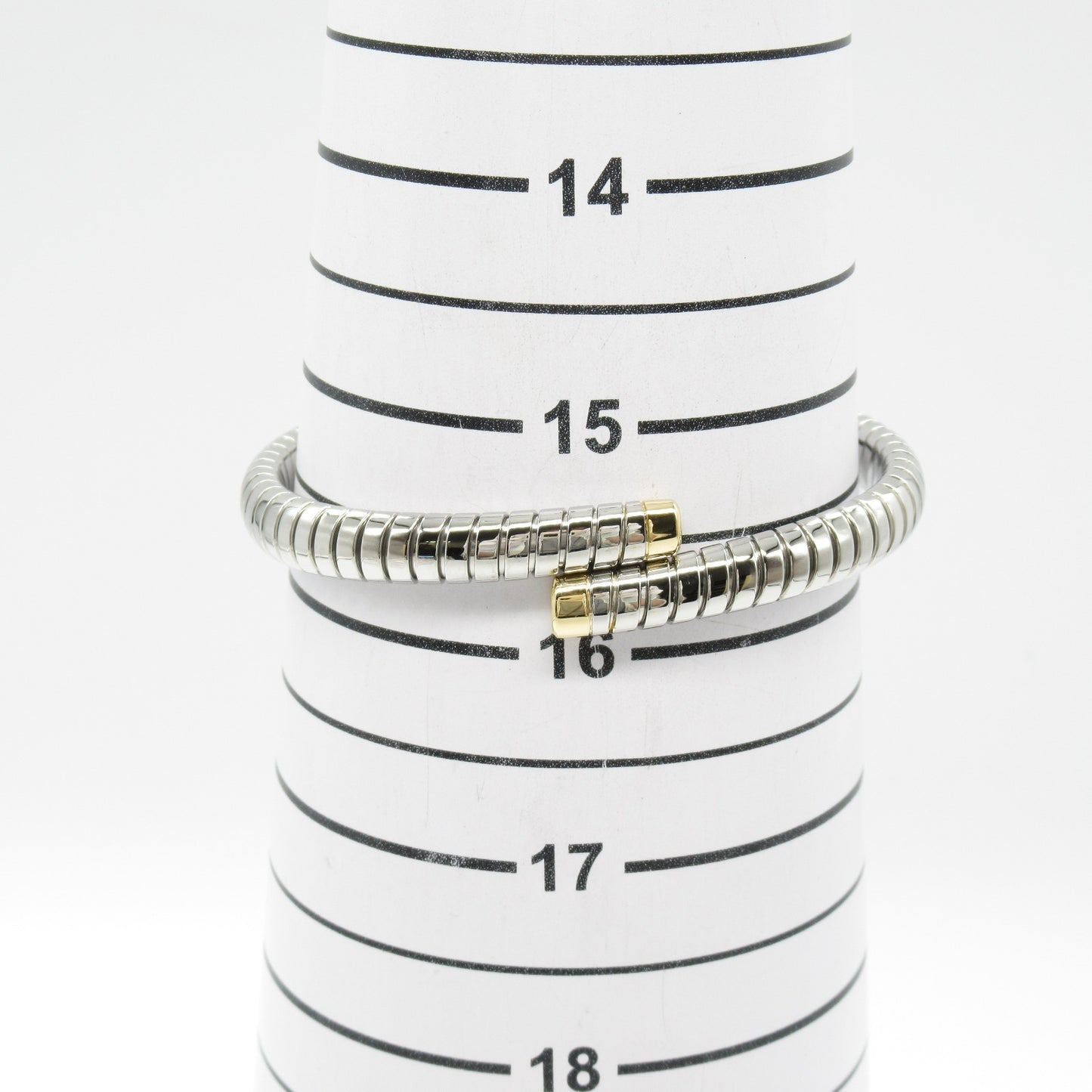 ドッピオ バングル バングル K18(イエローゴールド) ステンレススチール シルバー ブルガリ アクセサリー BVLGARI