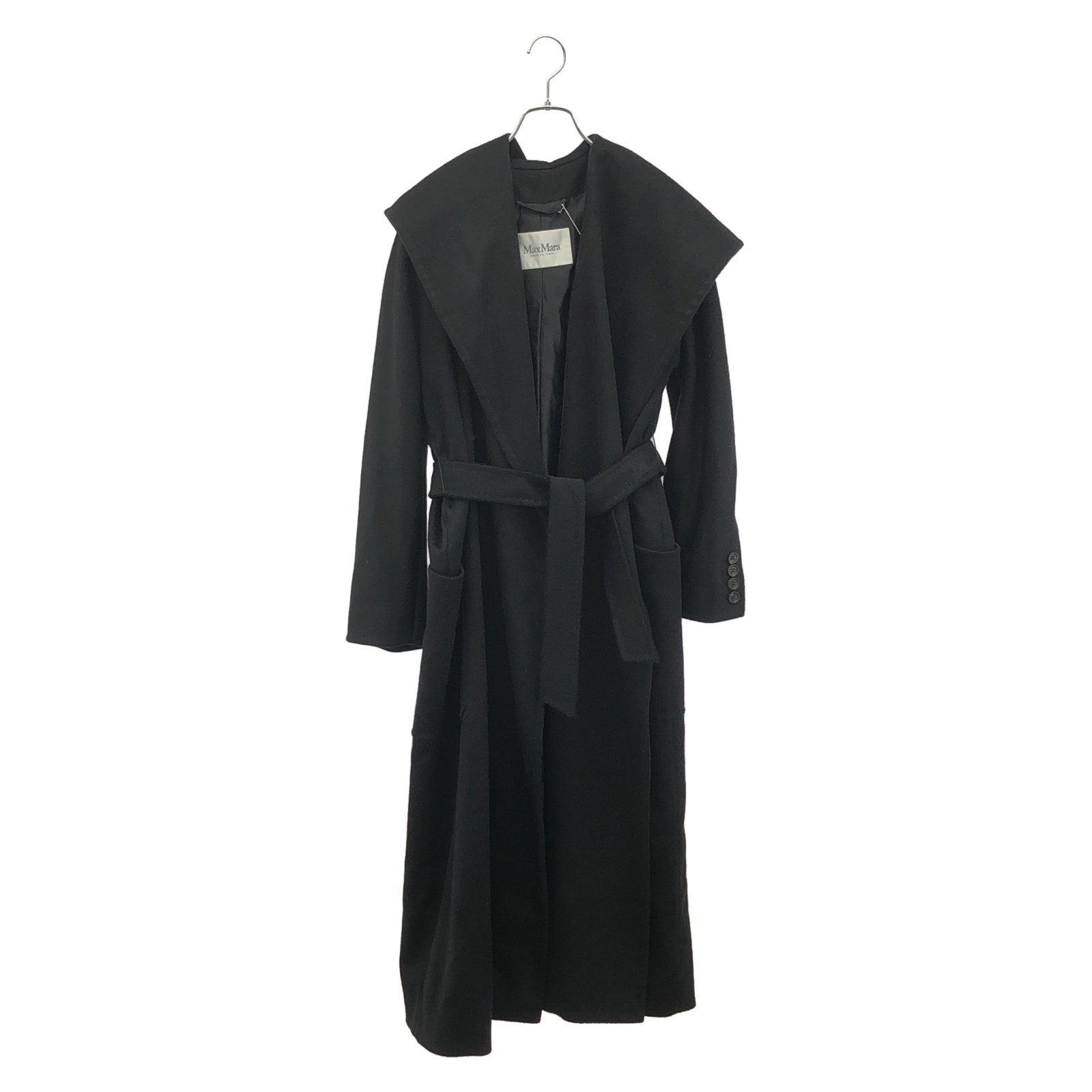 101618036 カシミヤ キャメル ブラック コート ブラック コート