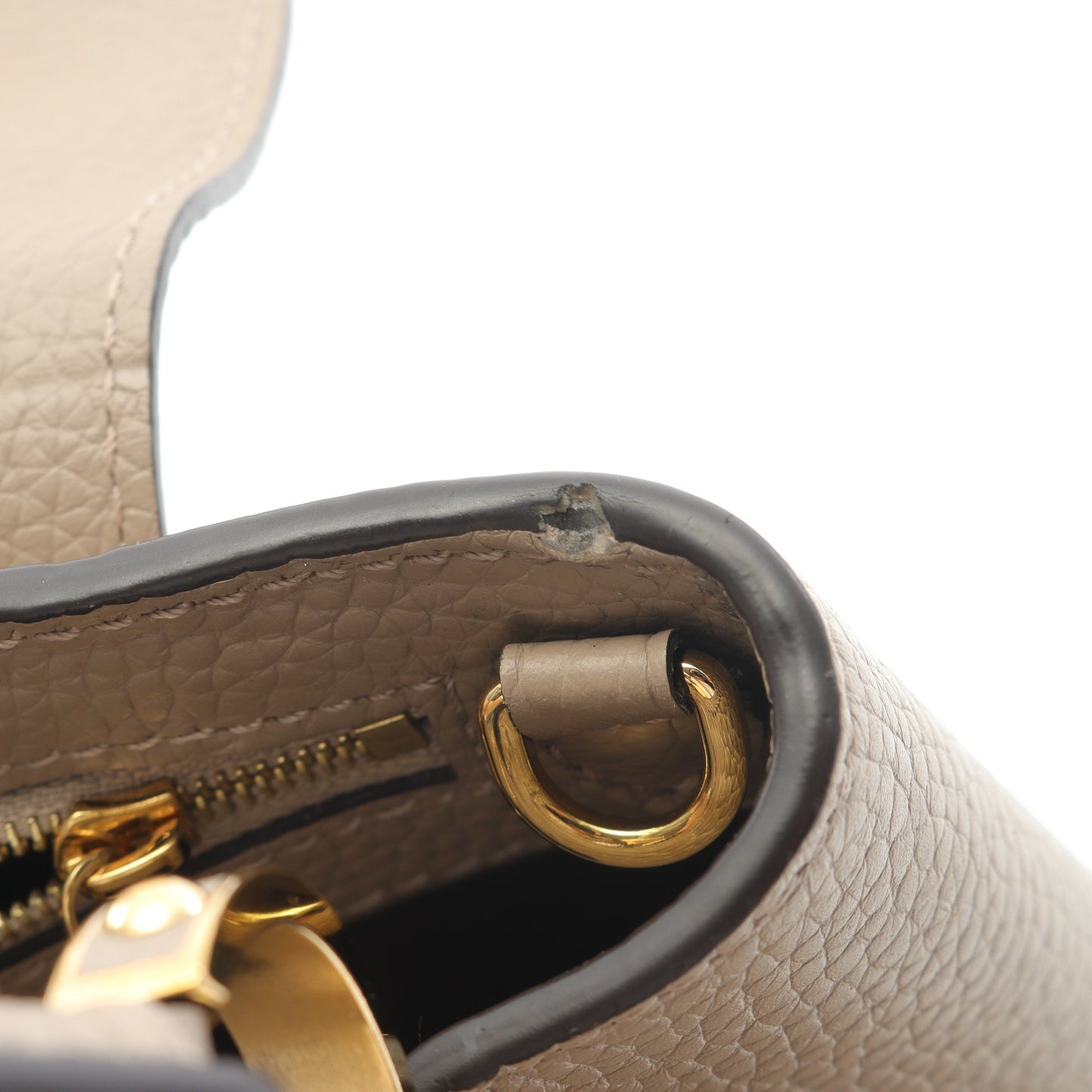 カプシーヌBB ガレ ハンドバッグ トリヨンレザー グレーベージュ 2WAY ルイヴィトン バッグ LOUIS VUITTON