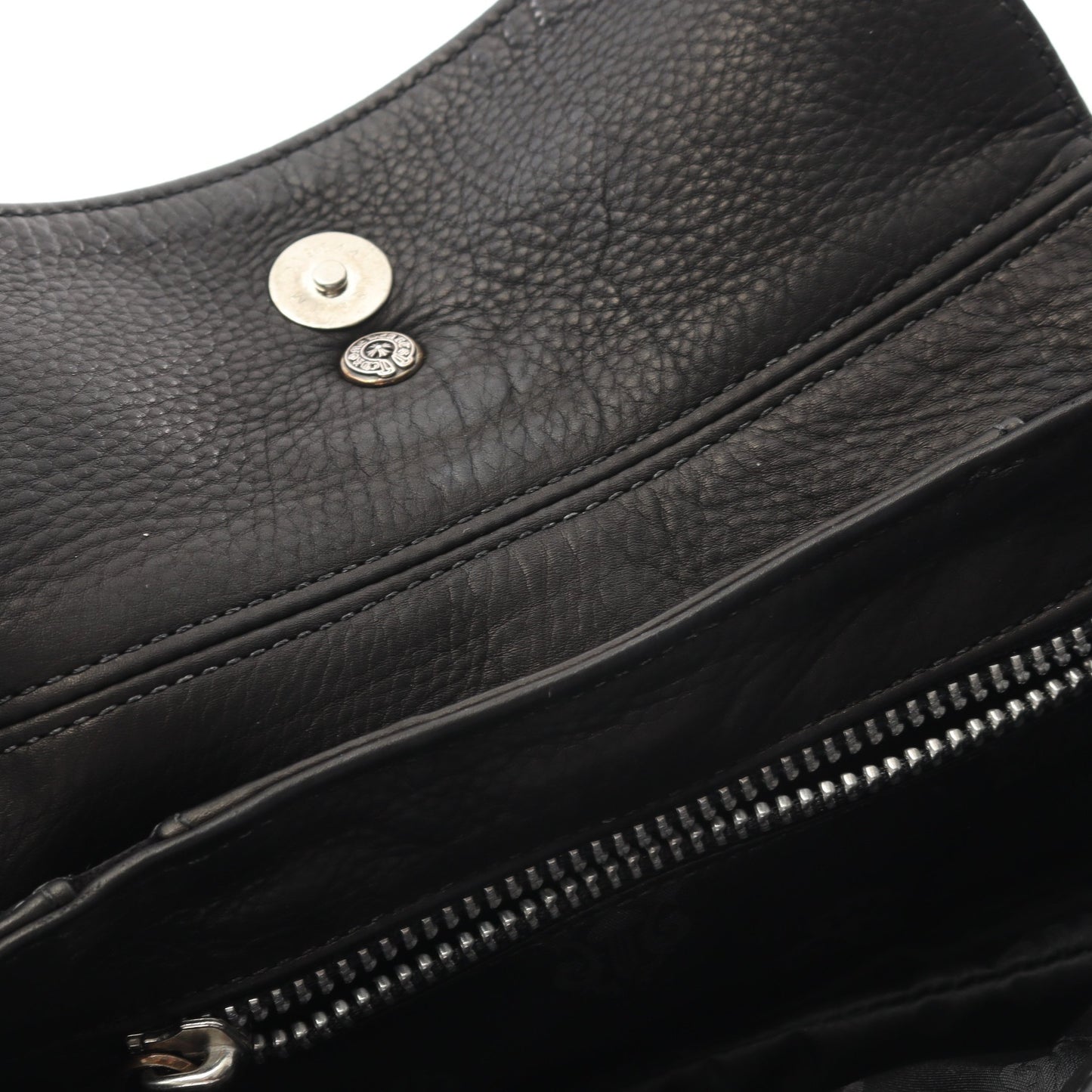 ラージ ダガー クロスボール チェーンショルダーバッグ レザー ブラック クロムハーツ バッグ Chrome Hearts
