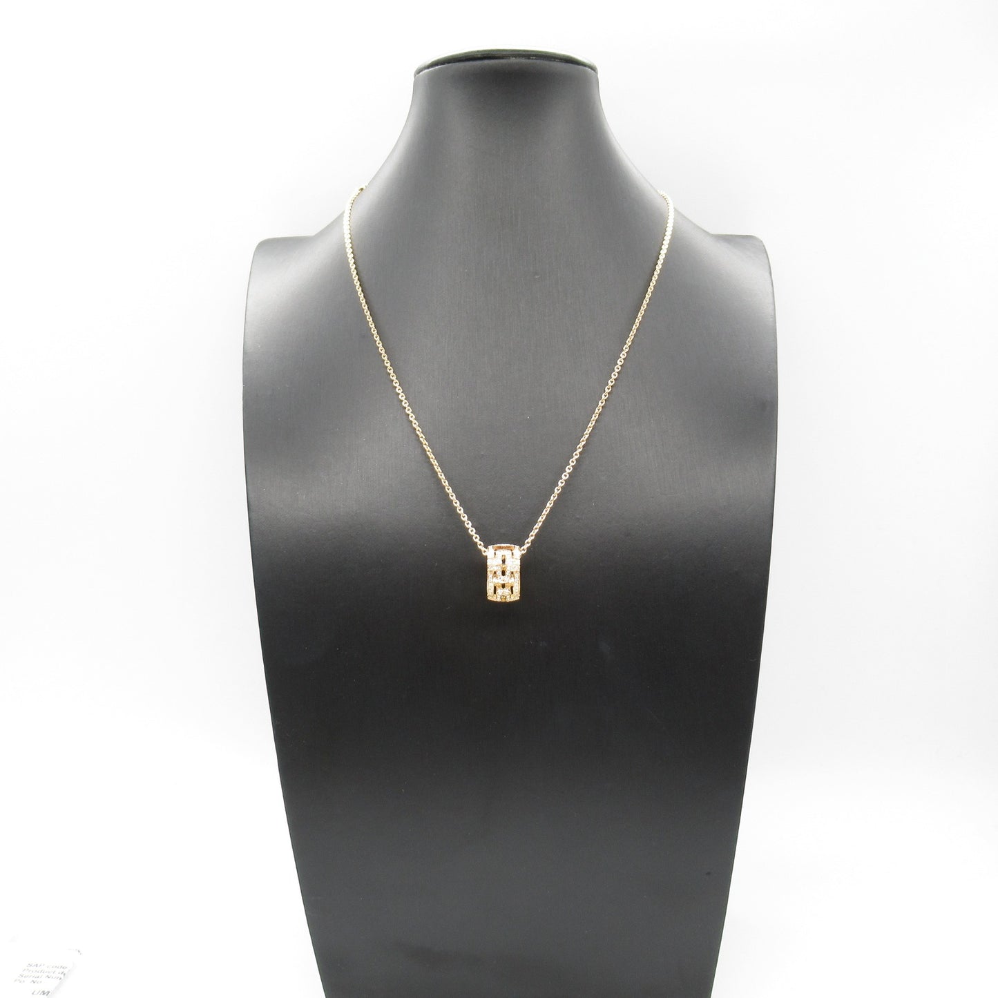 オープンパレンテシ ダイヤ ネックレス ネックレス K18PG(ピンクゴールド) ダイヤモンド クリア ブルガリ アクセサリー BVLGARI