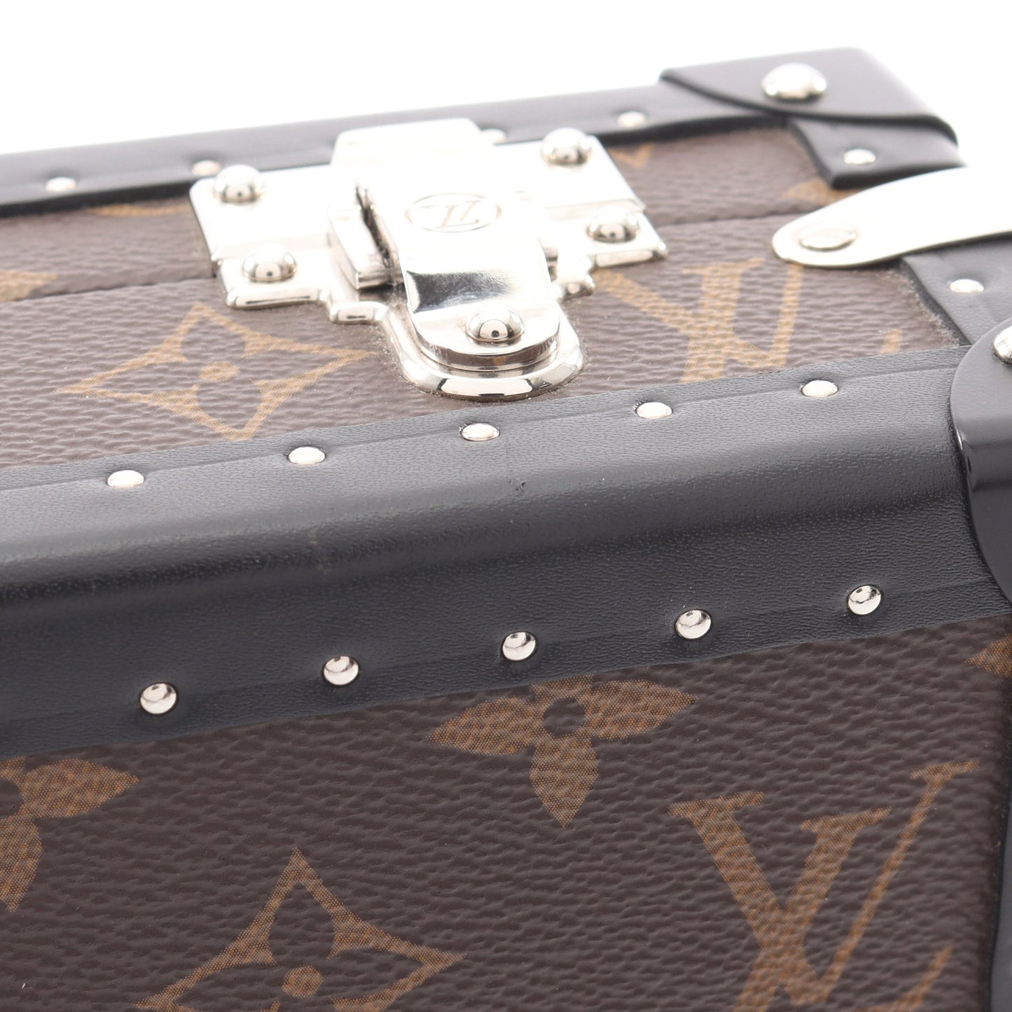 クラッチ ボックス モノグラムマカサー ショルダーバッグ PVC レザー ブラウン ブラック ルイヴィトン バッグ LOUIS VUITTON