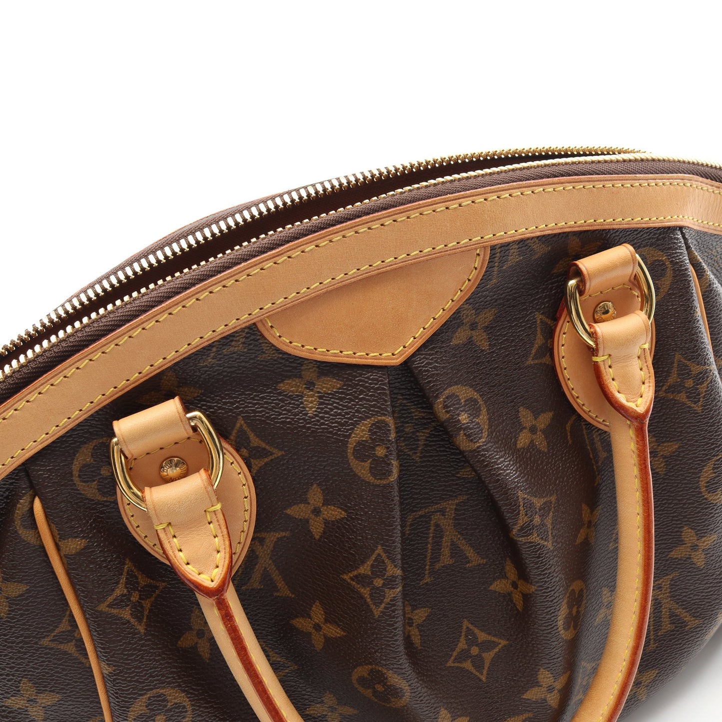 ティヴォリPM モノグラム ハンドバッグ PVC レザー ブラウン ルイヴィトン バッグ LOUIS VUITTON
