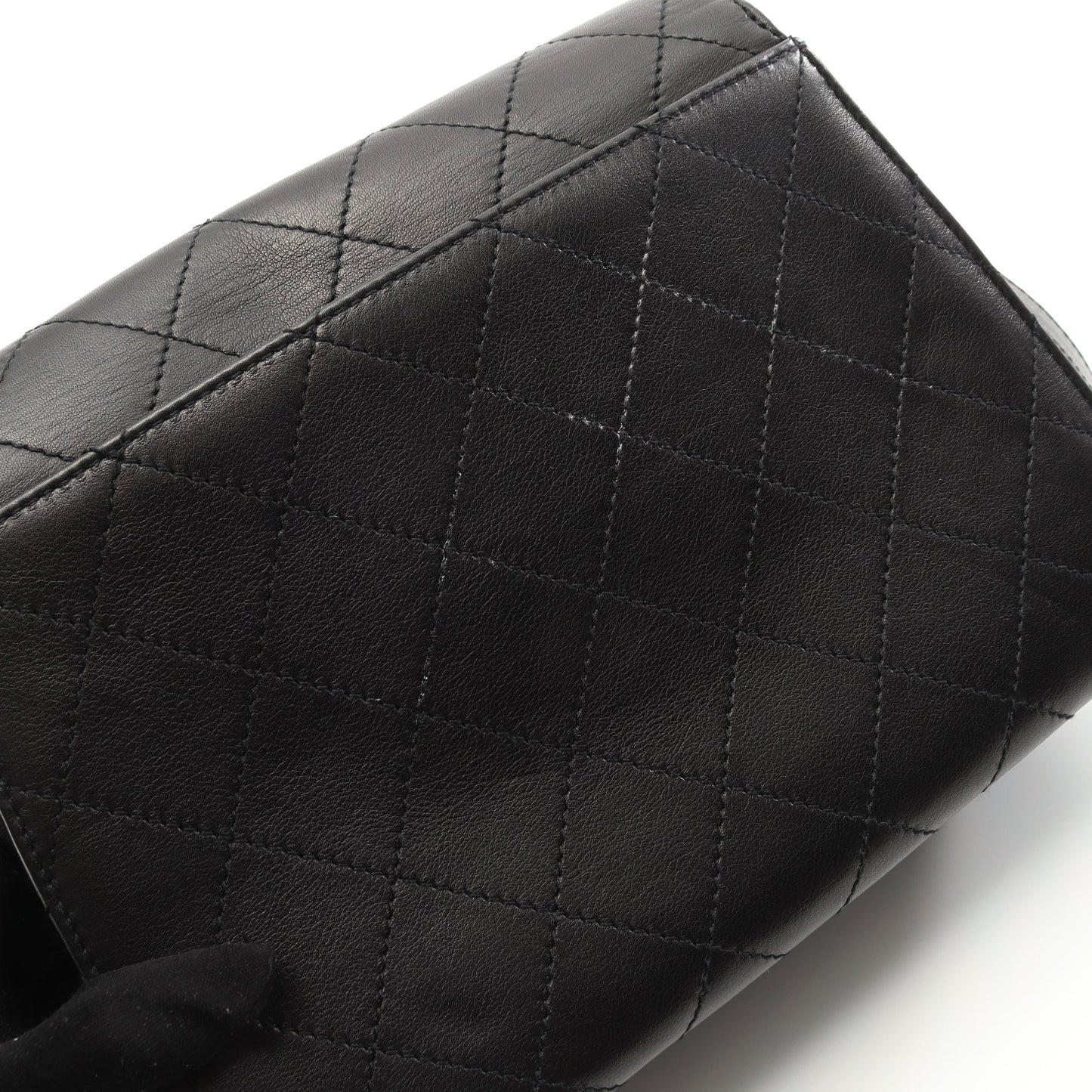 2.55 マトラッセ ショルダーバッグ ラムスキン ブラック ゴールド金具 シャネル バッグ CHANEL