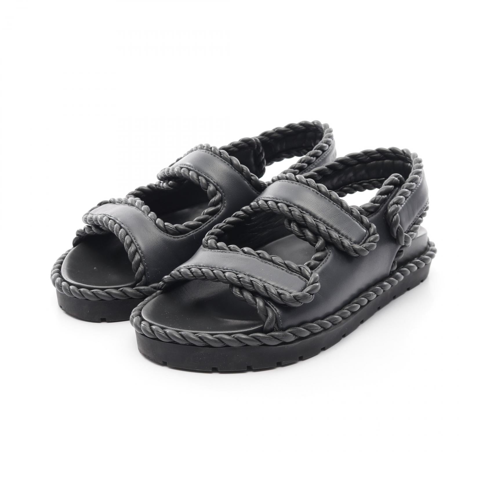 ジャック フラット サンダル レザー グレー ボッテガヴェネタ – RECLO