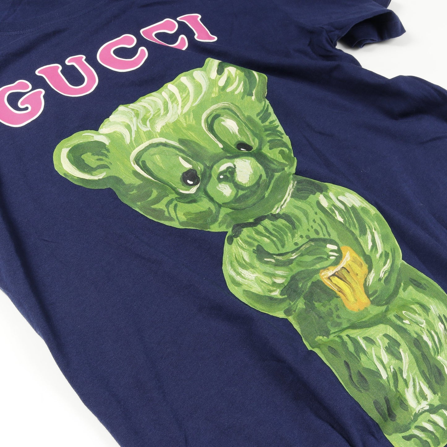 グミベア Tシャツ コットン ネイビー グリーン ピンク グッチ トップス GUCCI