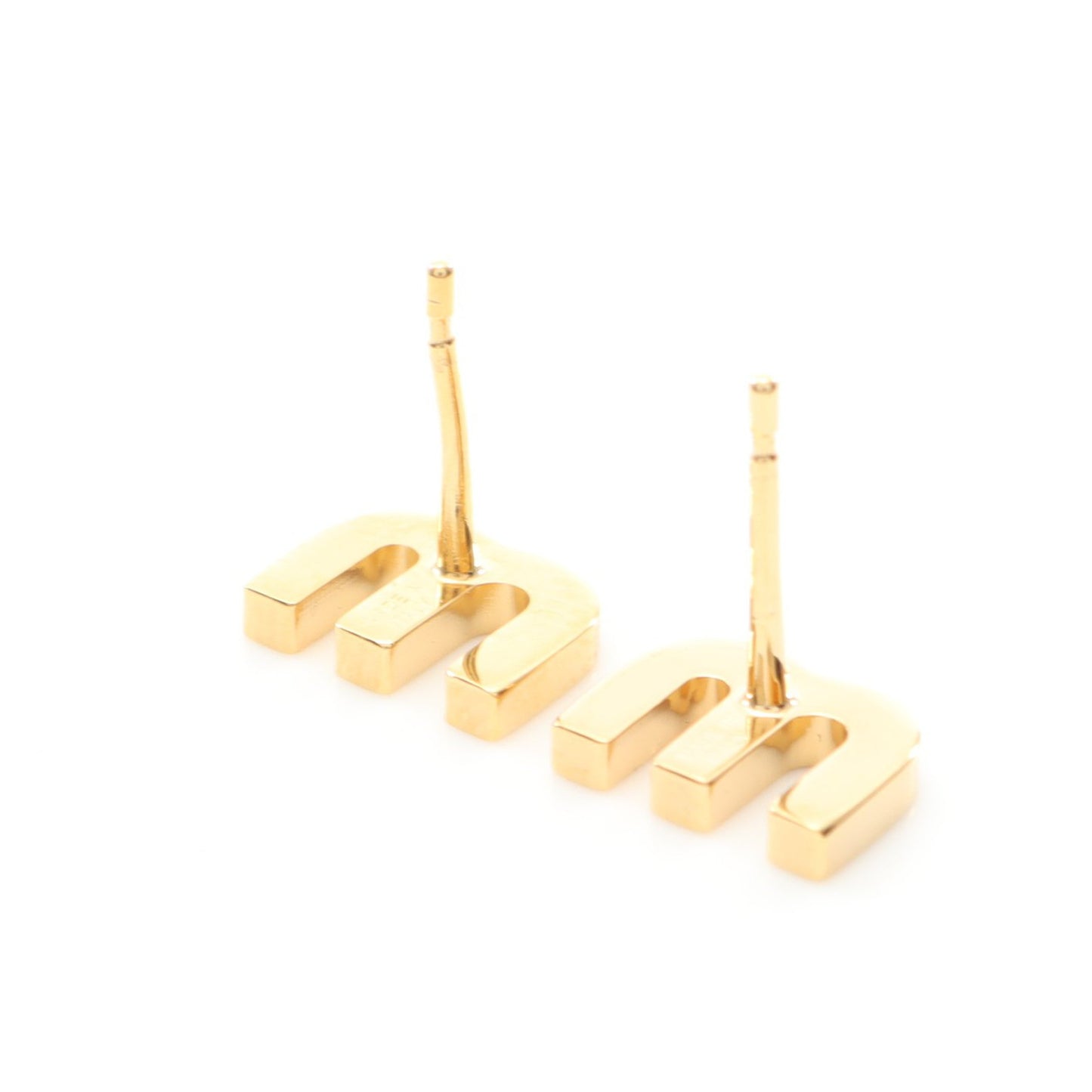 ピアス GP ゴールド ブラック ミュウミュウ アクセサリー miu miu