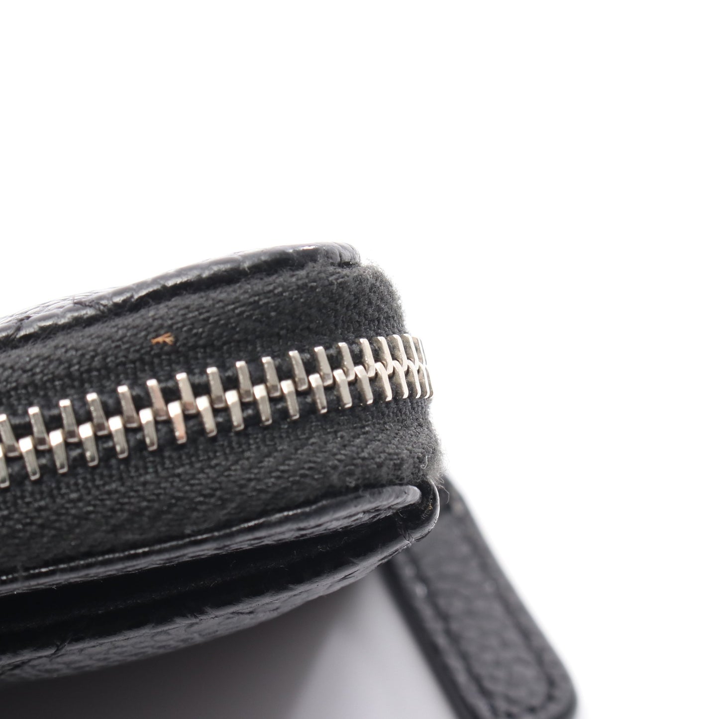 クラシック ジップ コインパース マトラッセ コインケース キャビアスキン ブラック シルバー金具 シャネル 財布・小物 CHANEL