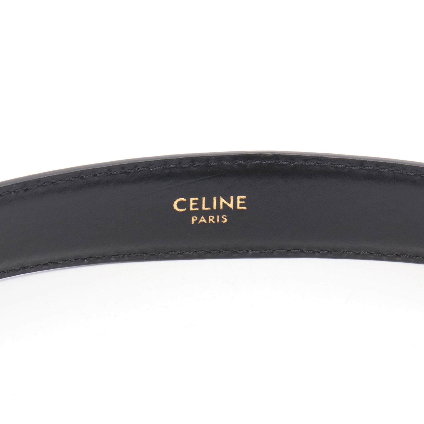 ミディアム トリオンフ ベルト レザー ブラック セリーヌ 財布・小物 CELINE