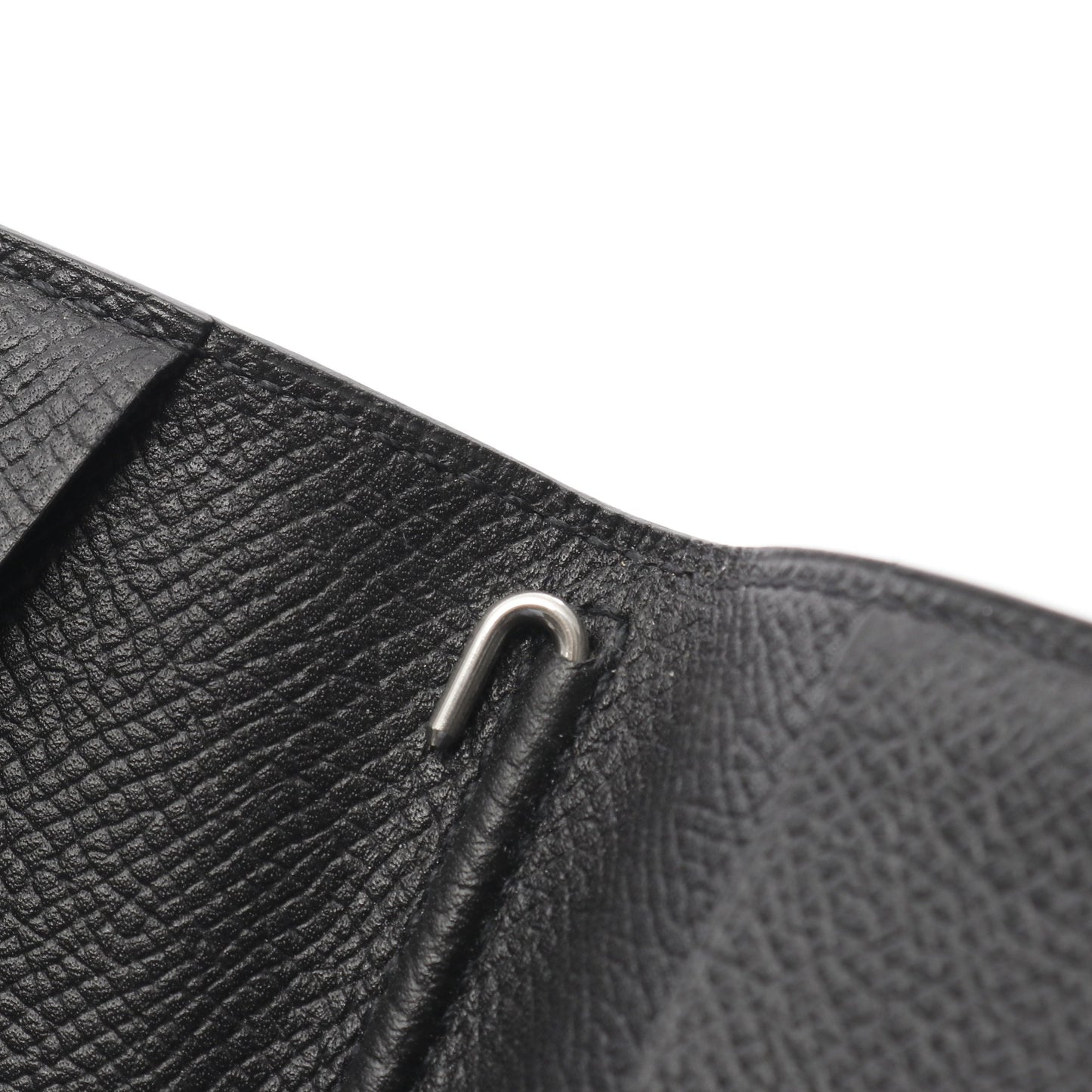 アジェンダミニ 手帳カバー ヴォーエプソン ブラック シルバー金具 T刻印 エルメス 財布・小物 HERMES