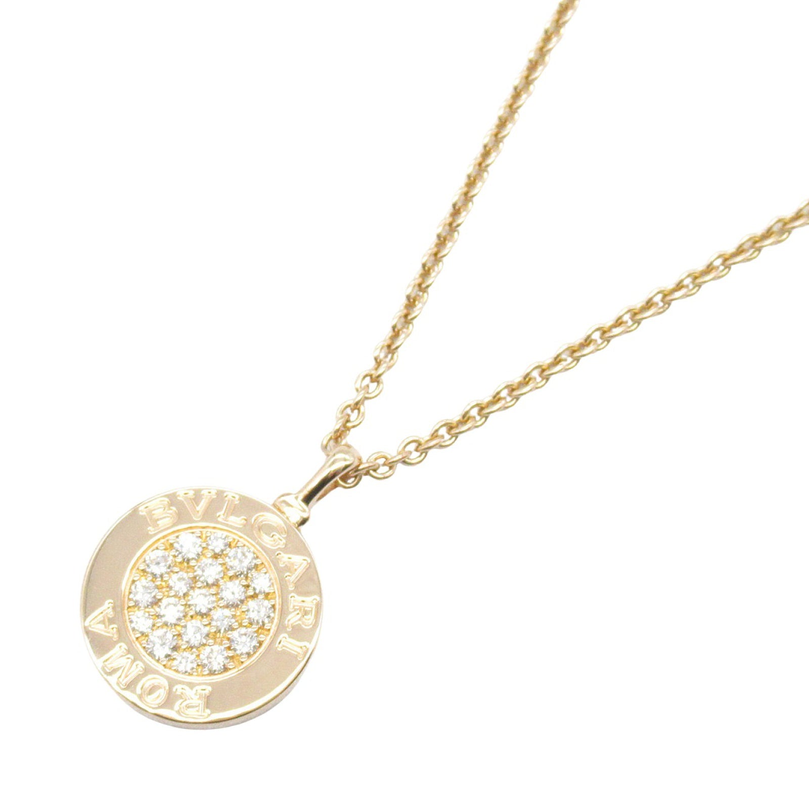 ブルガリブルガリネックレス オニキス ネックレス K18PG（ピンク