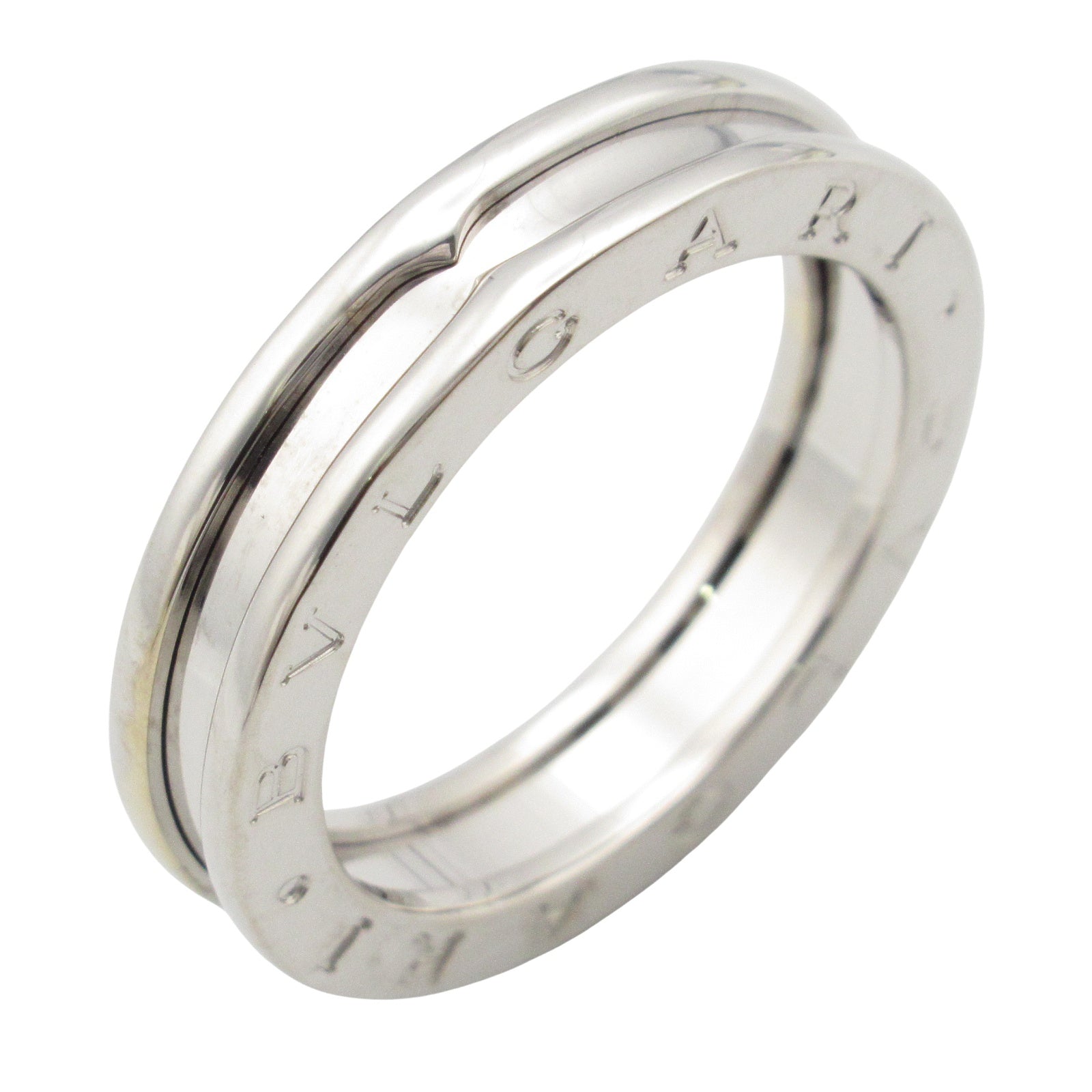 美品ブルガリBVLGARI ビーゼロワン B.zero1 リング シルバー B-zero1 リング 1バンド リング 指輪 K18WG（ホワイトゴールド