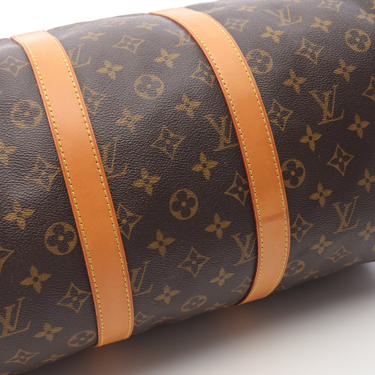 キーポル バンドリエール45 モノグラム ボストンバッグ PVC レザー ブラウン 2WAY ルイヴィトン バッグ LOUIS VUITTON