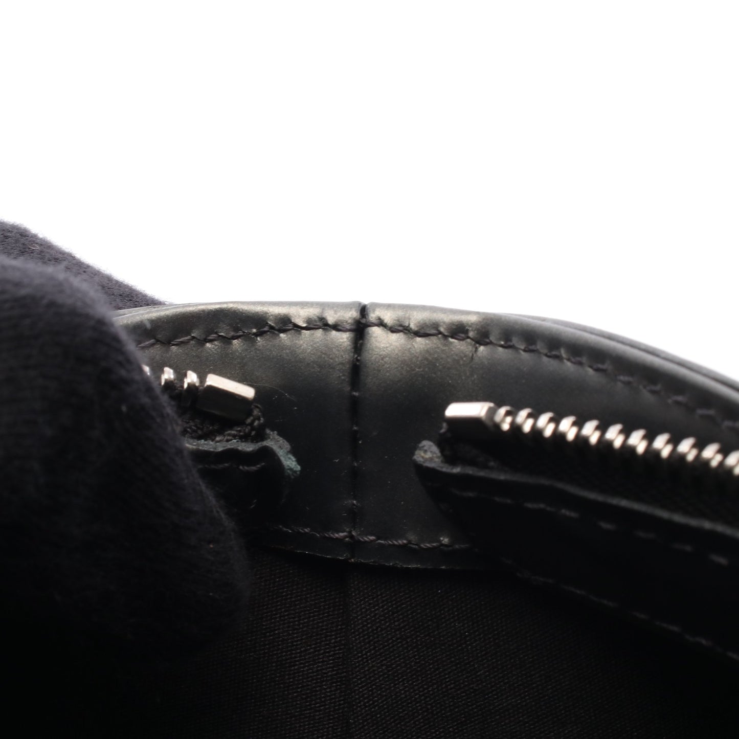 ストックトン モノグラムマット ノワール ハンドバッグ レザー ブラック ルイヴィトン バッグ LOUIS VUITTON