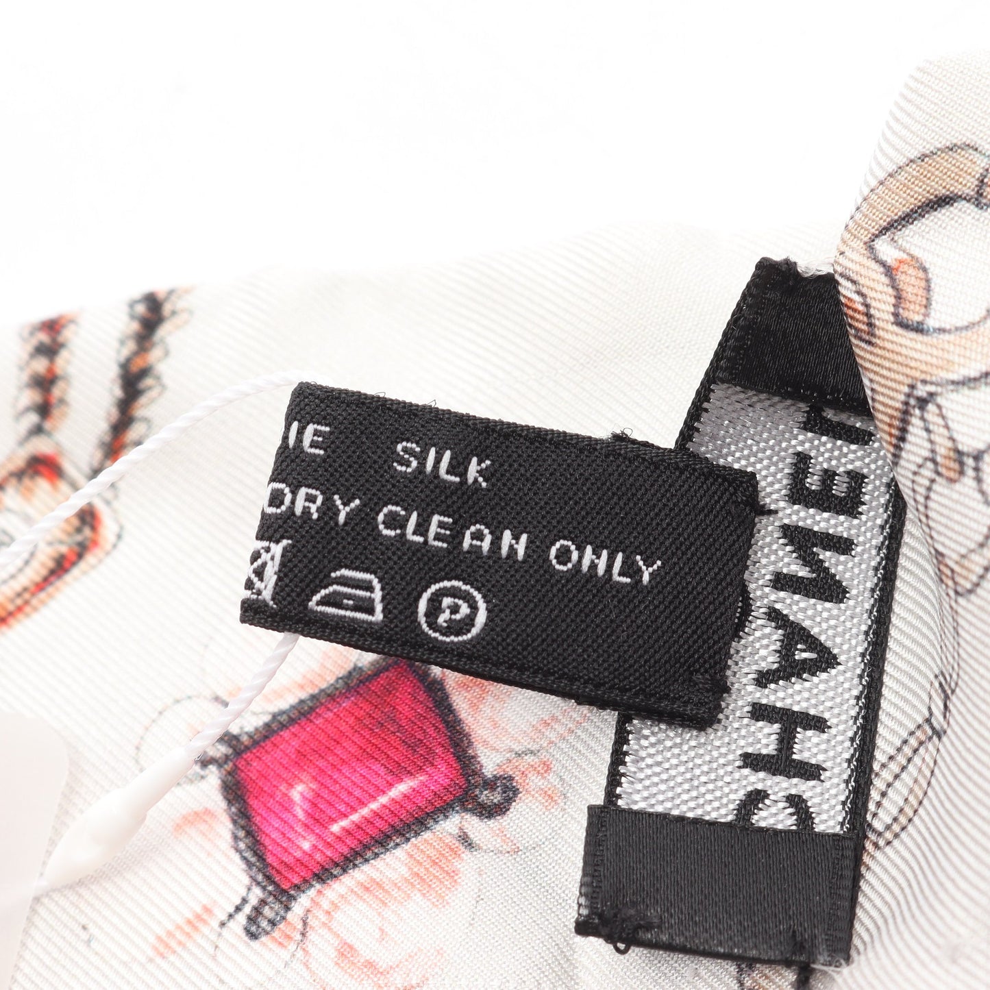 リボン スカーフ シルク ライトグレー マルチカラー シャネル 財布・小物 CHANEL