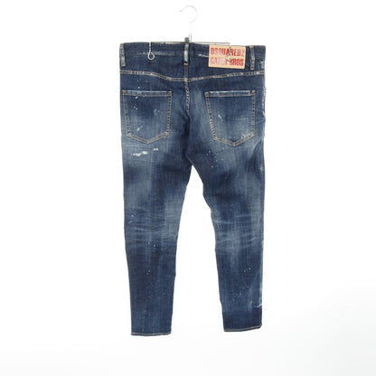 SKATER JEAN デニムパンツ コットン ブルー ダメージ加工 ディースクエアード ボトムス DSQUARED2