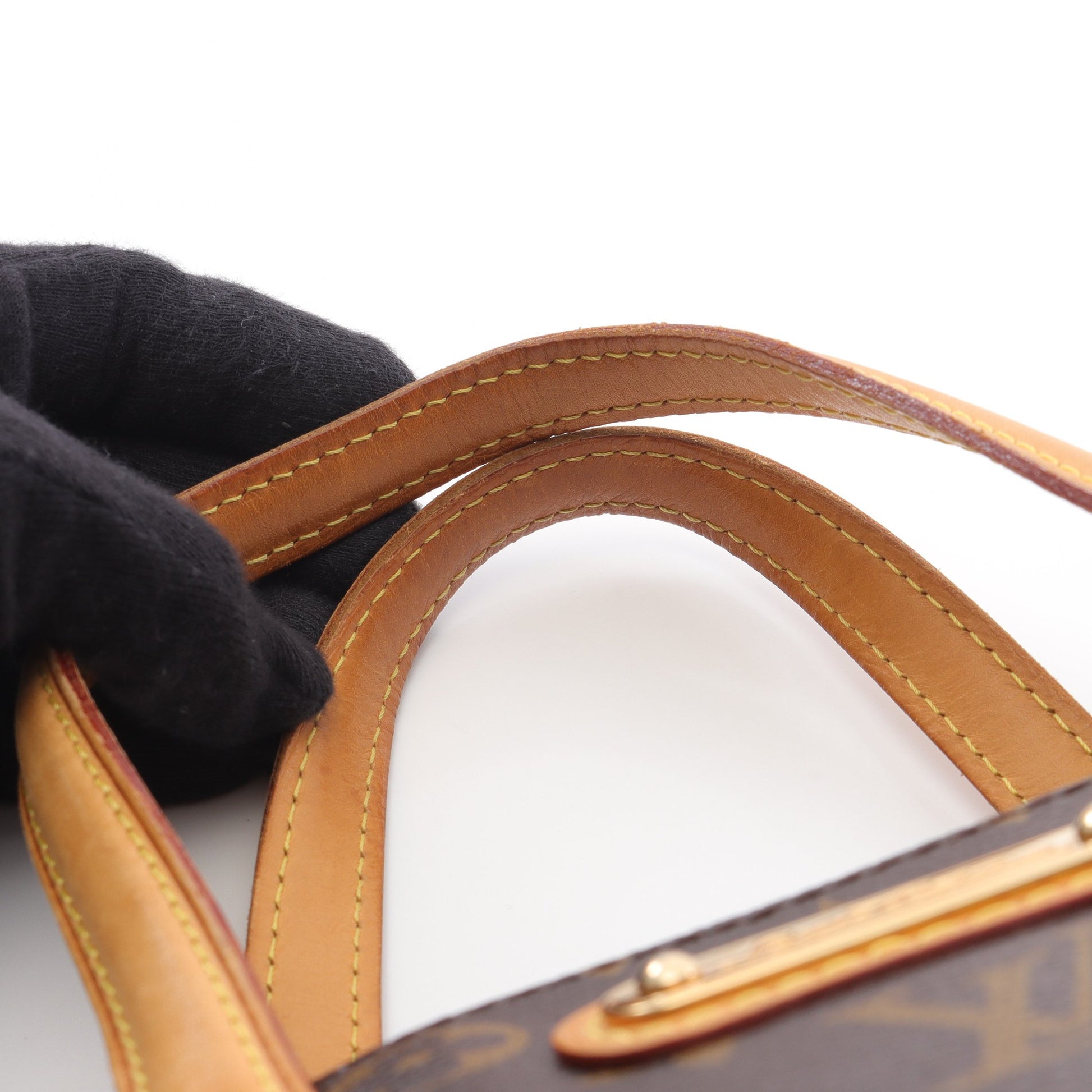 ウィルシャーPM モノグラム ハンドバッグ PVC レザー ブラウン ルイヴィトン バッグ LOUIS VUITTON