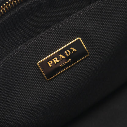 CANAPA カナパ ハンドバッグ トートバッグ キャンバス ブラック 2WAY プラダ バッグ PRADA