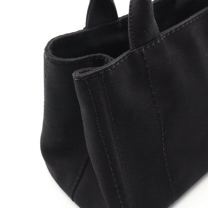 CANAPA カナパ ハンドバッグ トートバッグ キャンバス ブラック 2WAY プラダ バッグ PRADA