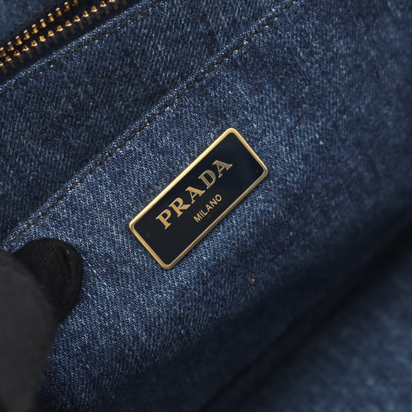 CANAPA カナパ ハンドバッグ トートバッグ デニム インディゴブルー 2WAY プラダ バッグ PRADA