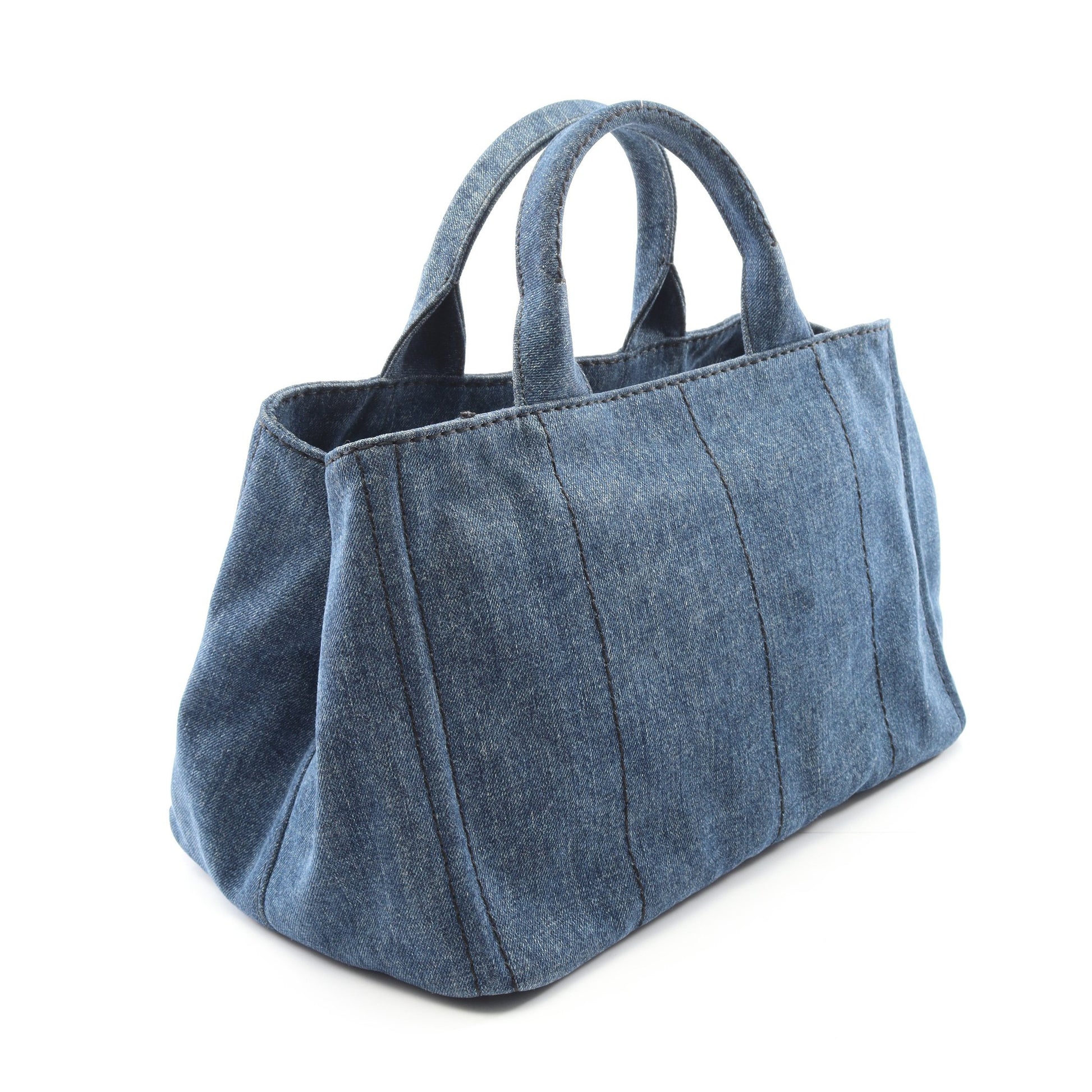 CANAPA カナパ ハンドバッグ トートバッグ デニム インディゴブルー 2WAY プラダ バッグ PRADA
