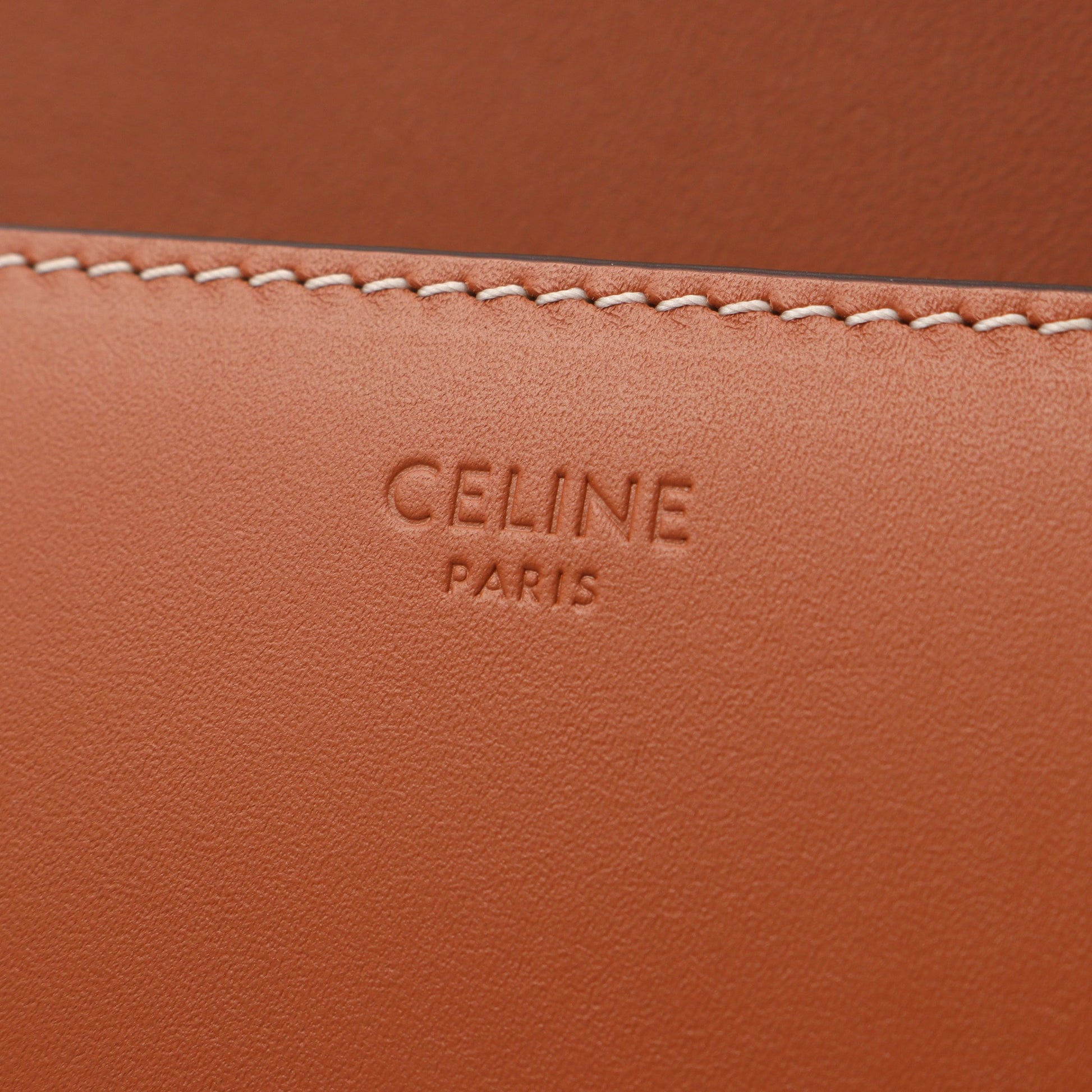 クロード トリオンフ ショルダーバッグ レザー ブラウン セリーヌ バッグ CELINE