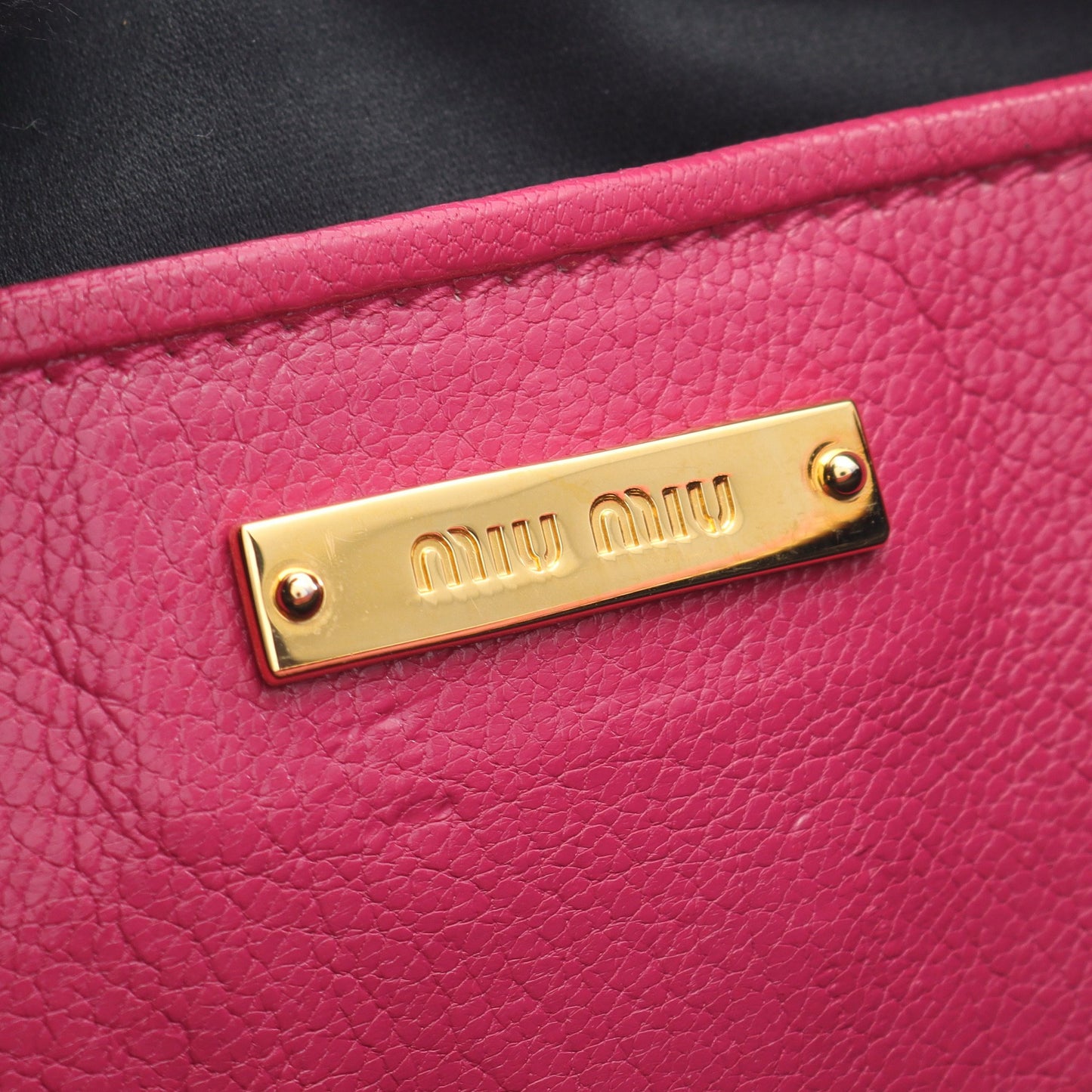 MADRAS マドラス ショルダーバッグ レザー ピンクパープル ミュウミュウ バッグ miu miu