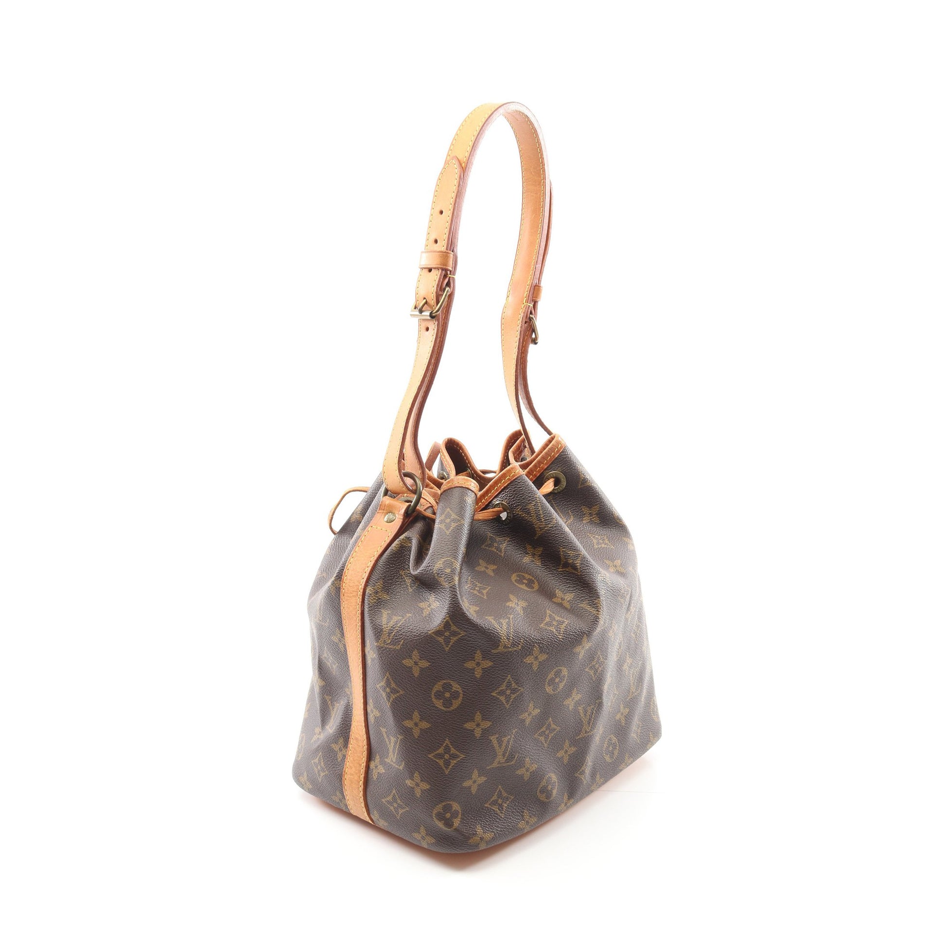 プチノエ モノグラム ショルダーバッグ PVC レザー ブラウン ルイヴィトン バッグ LOUIS VUITTON