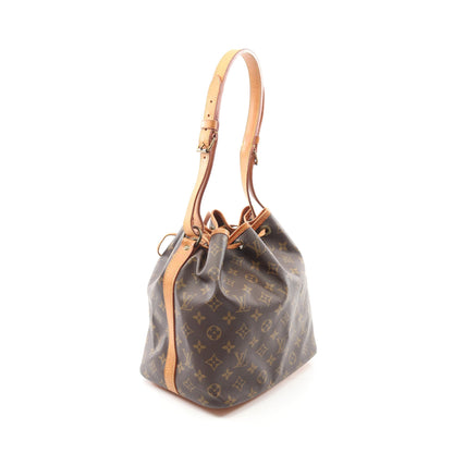 プチノエ モノグラム ショルダーバッグ PVC レザー ブラウン ルイヴィトン バッグ LOUIS VUITTON