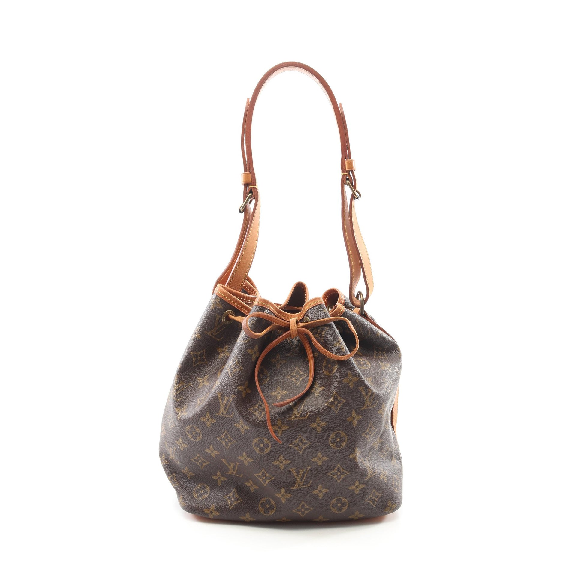 プチノエ モノグラム ショルダーバッグ PVC レザー ブラウン ルイヴィトン バッグ LOUIS VUITTON