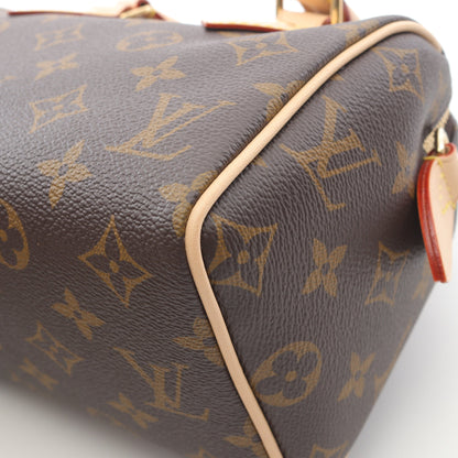 スピーディ バンドリエール20 モノグラム ハンドバッグ PVC レザー ブラウン 2WAY ルイヴィトン バッグ LOUIS VUITTON