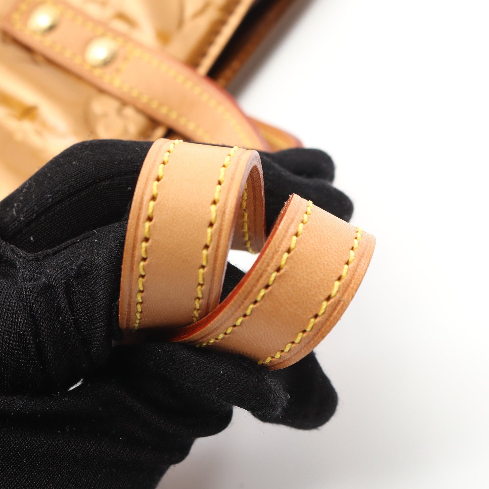 リードMM モノグラムヴェルニ ハンドバッグ トートバッグ レザー ブロンズ ルイヴィトン バッグ LOUIS VUITTON