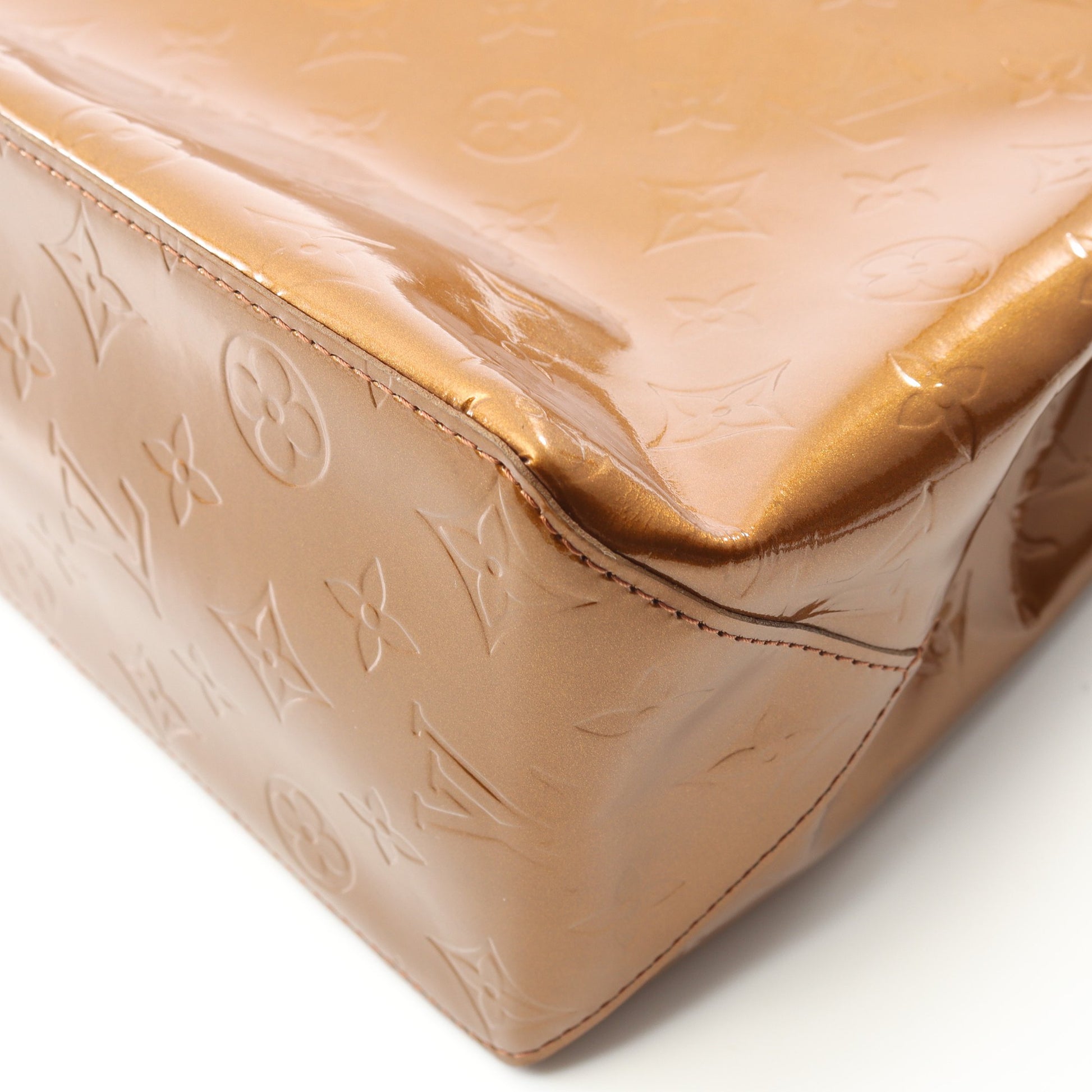 リードMM モノグラムヴェルニ ハンドバッグ トートバッグ レザー ブロンズ ルイヴィトン バッグ LOUIS VUITTON