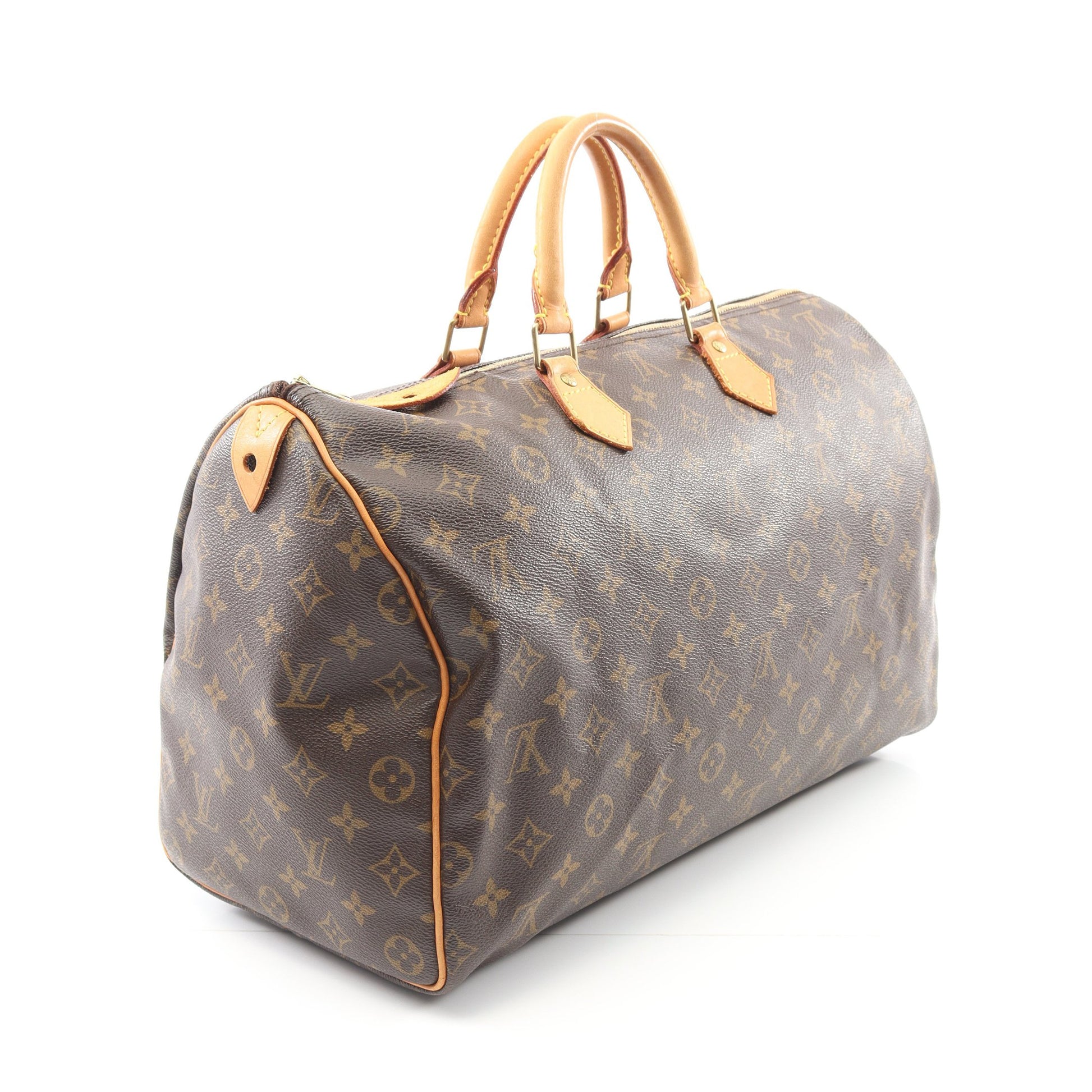 スピーディ40 モノグラム ハンドバッグ PVC レザー ブラウン ルイヴィトン バッグ LOUIS VUITTON