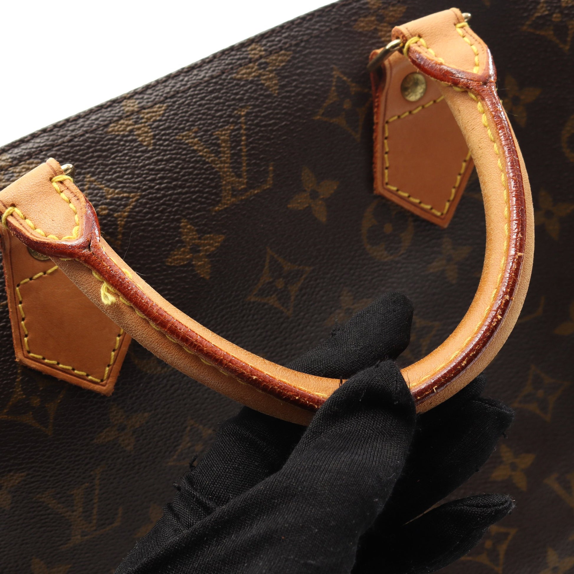 スピーディ40 モノグラム ハンドバッグ PVC レザー ブラウン ルイヴィトン バッグ LOUIS VUITTON