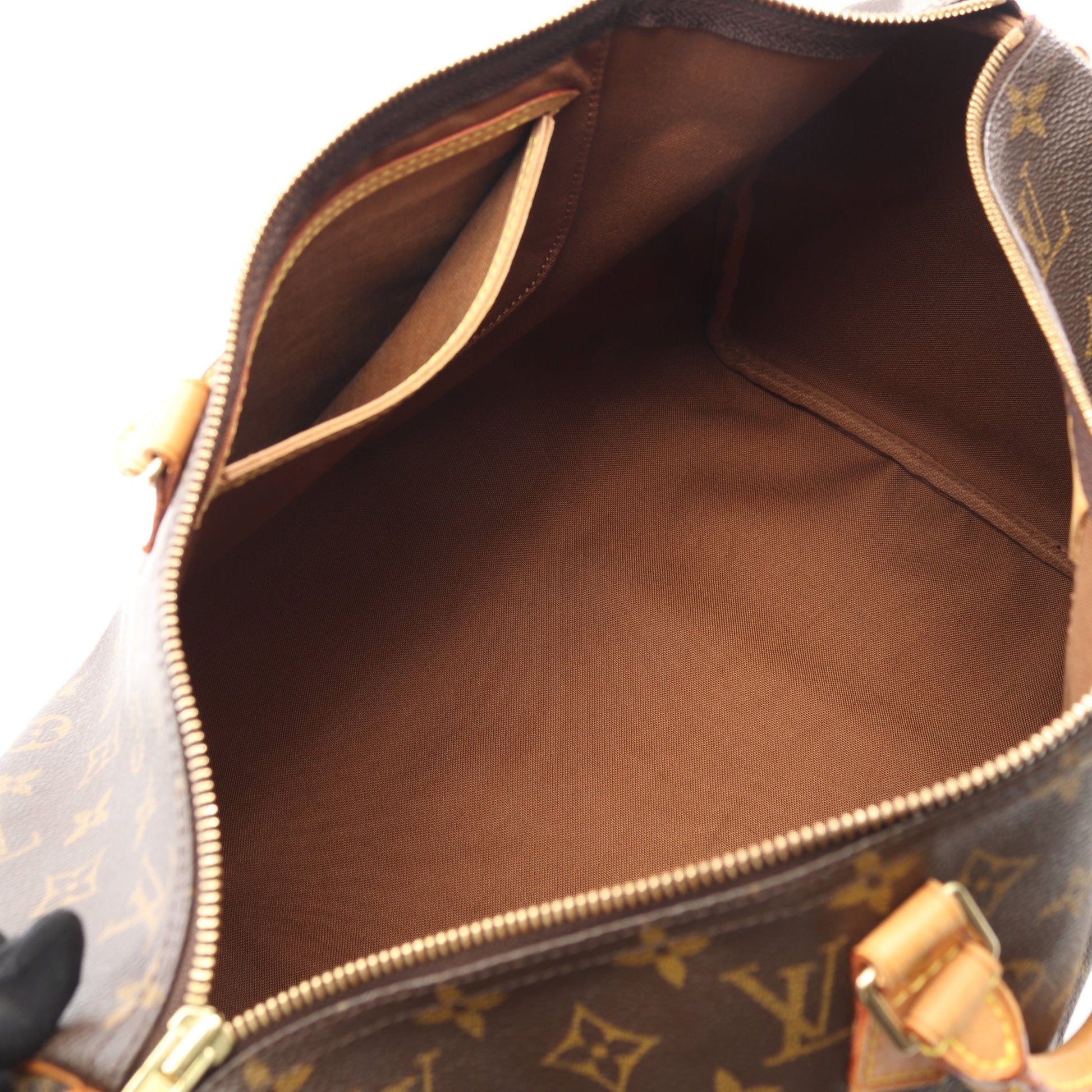 スピーディ40 モノグラム ハンドバッグ PVC レザー ブラウン ルイヴィトン バッグ LOUIS VUITTON