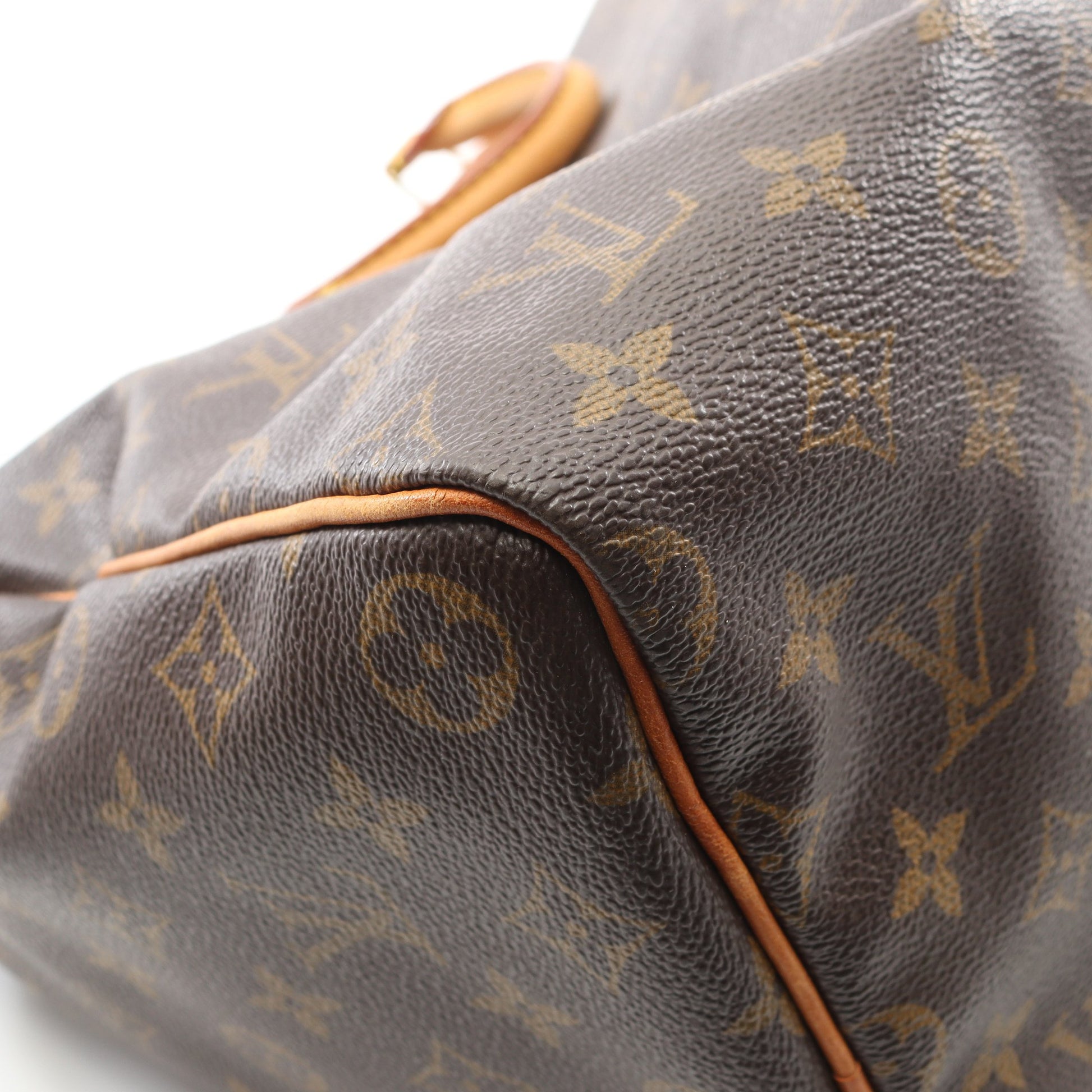 スピーディ40 モノグラム ハンドバッグ PVC レザー ブラウン ルイヴィトン バッグ LOUIS VUITTON