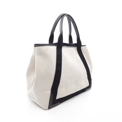 NAVY CABAS ネイビーカバ M ハンドバッグ トートバッグ キャンバス レザー ホワイト ブラック バレンシアガ バッグ BALENCIAGA
