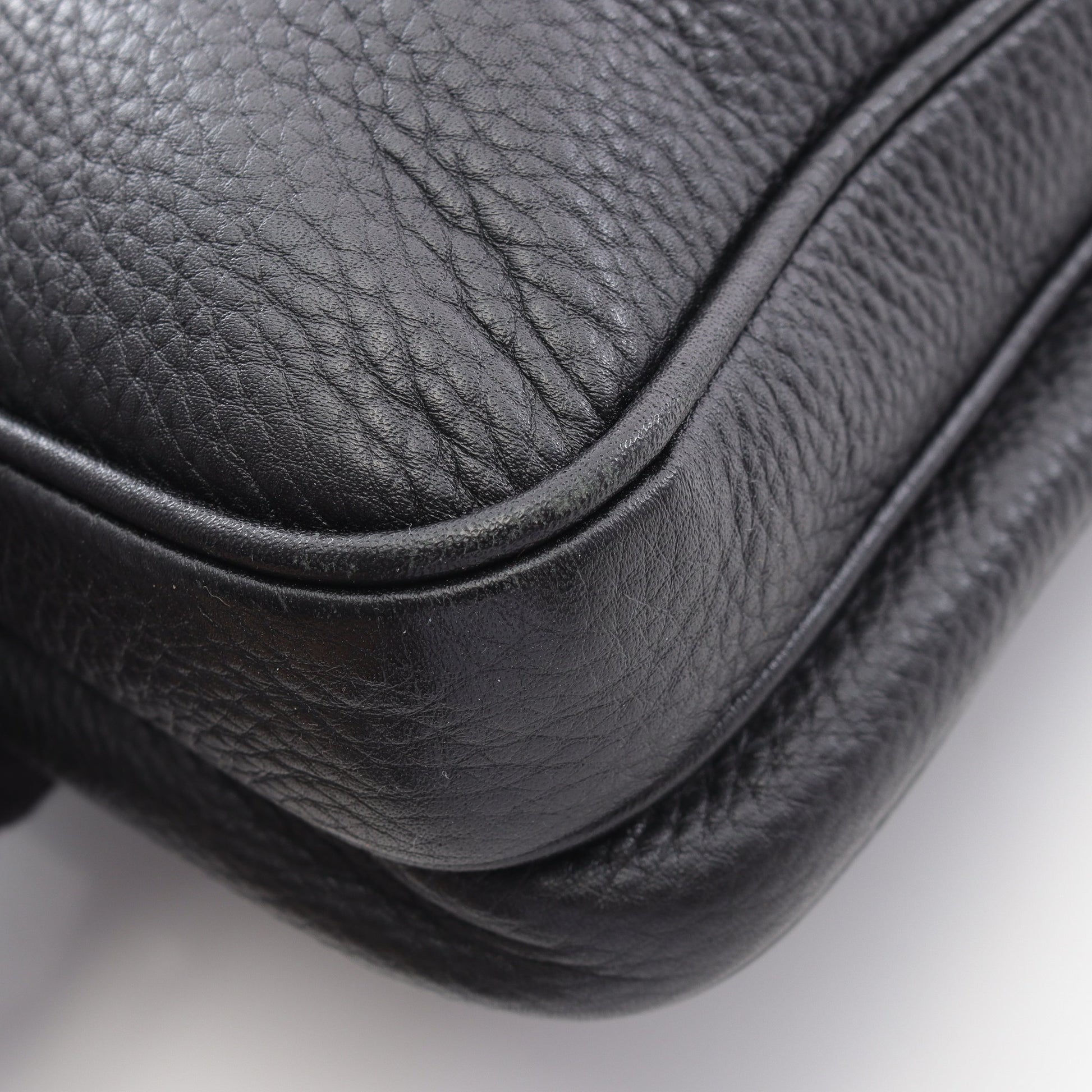 VITTELO CITY ショルダーバッグ レザー ブラック プラダ バッグ PRADA