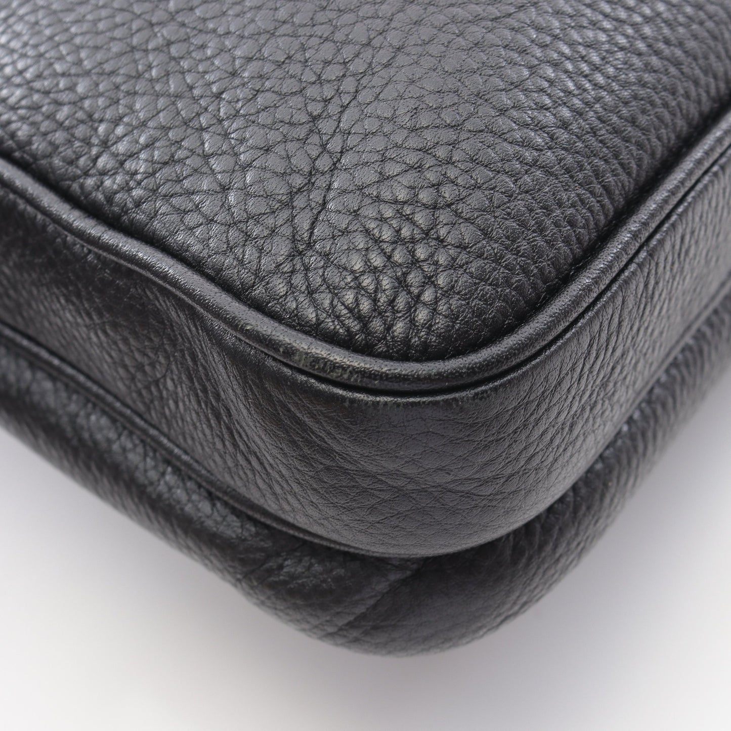 VITTELO CITY ショルダーバッグ レザー ブラック プラダ バッグ PRADA