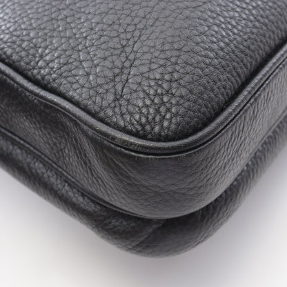 VITTELO CITY ショルダーバッグ レザー ブラック プラダ バッグ PRADA